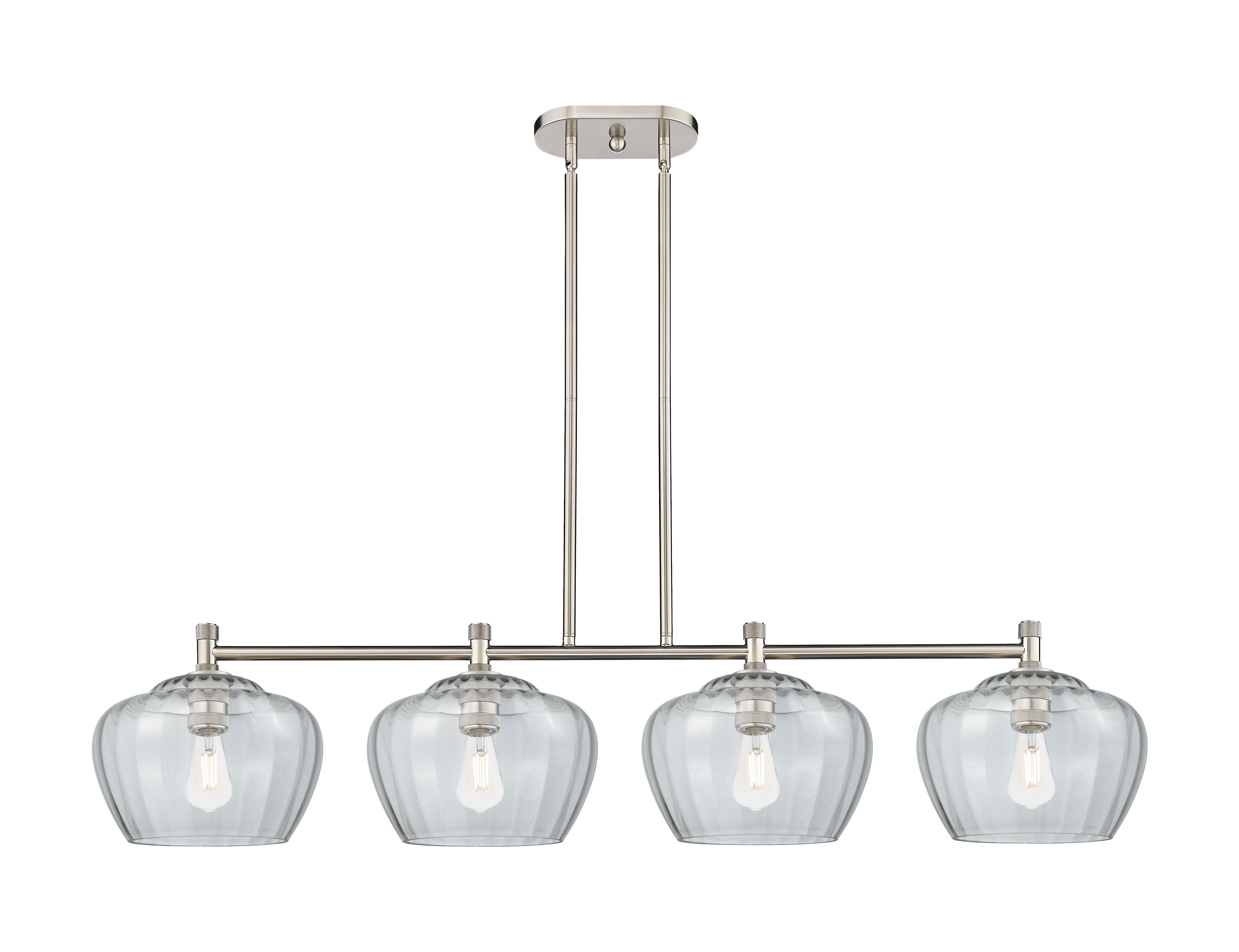 Downtown Urban Island Light Cast Brass