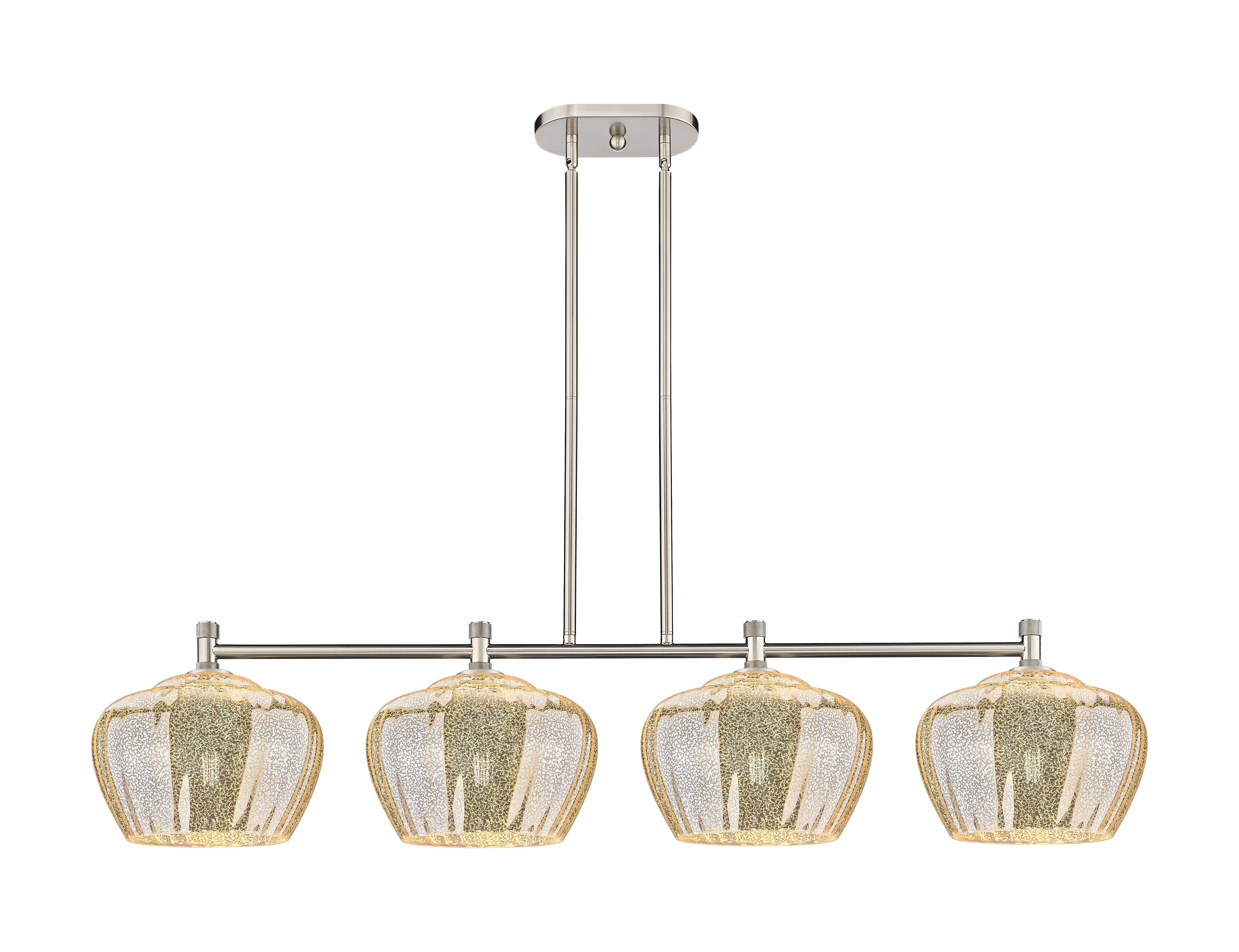 Downtown Urban Island Light Cast Brass