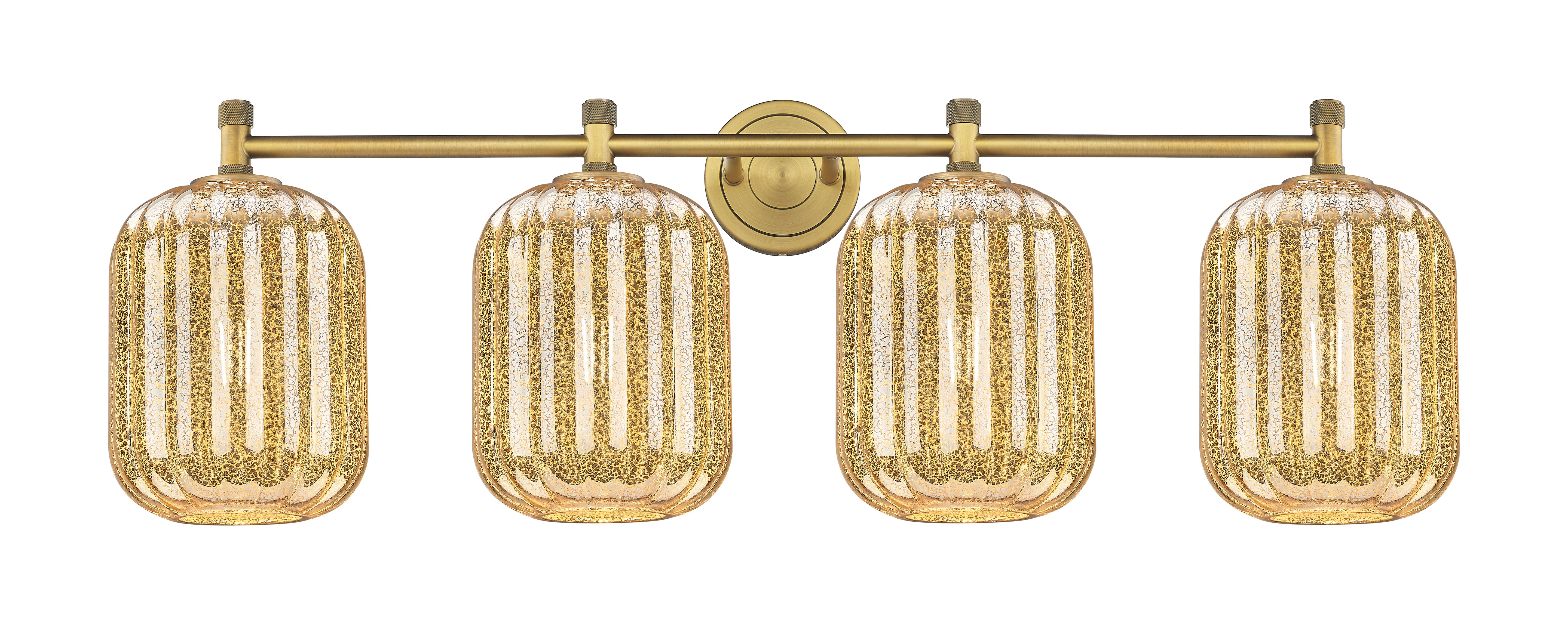 Downtown Urban Bath Vanity Light Brass Glass