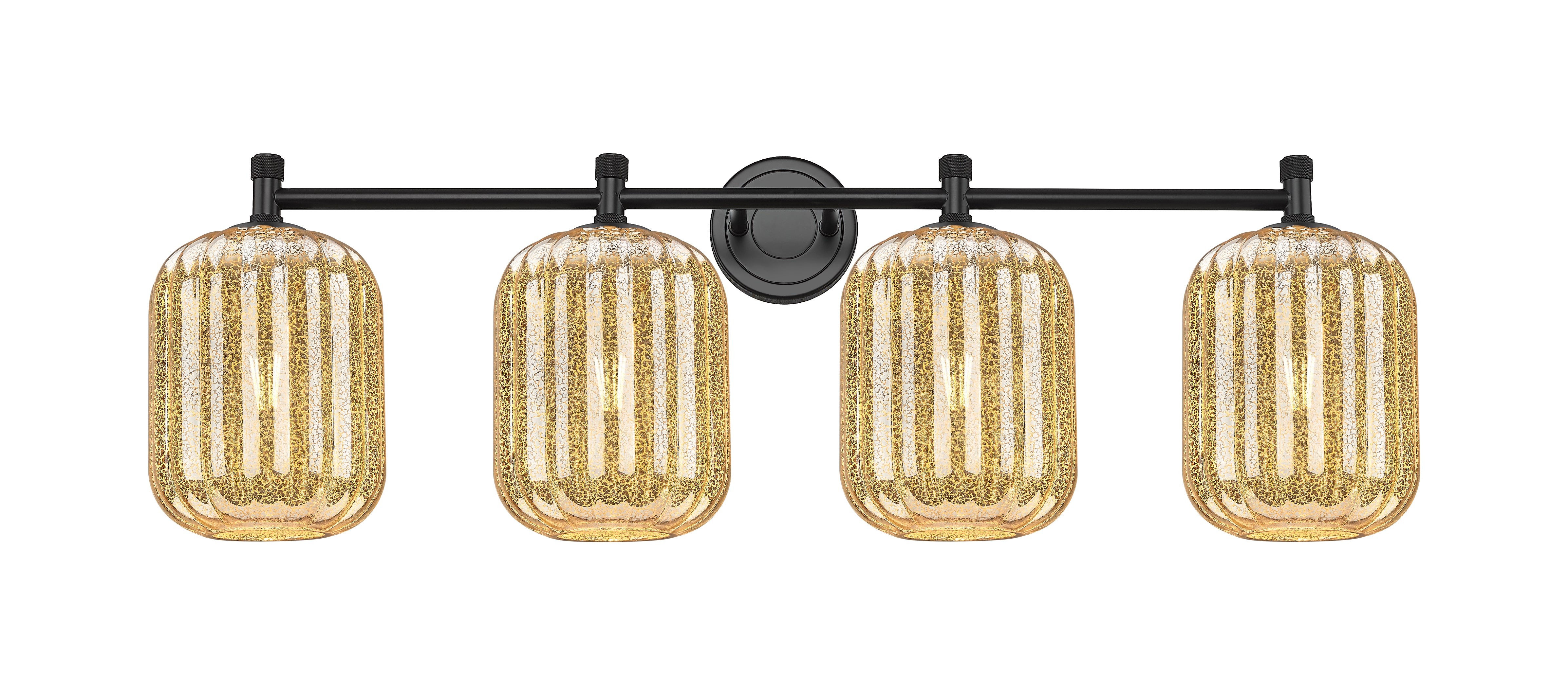Downtown Urban Bath Vanity Light Brass Glass