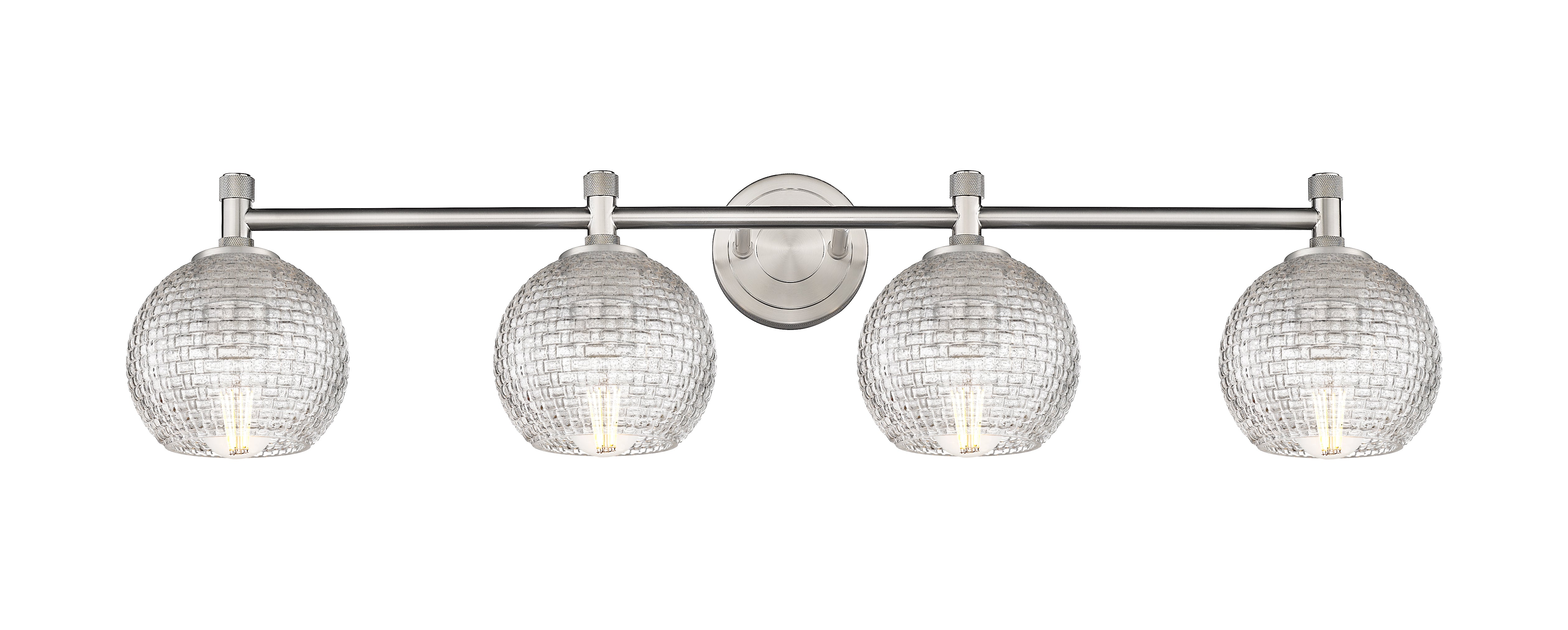 Downtown Urban Bath Vanity Light Three Brass