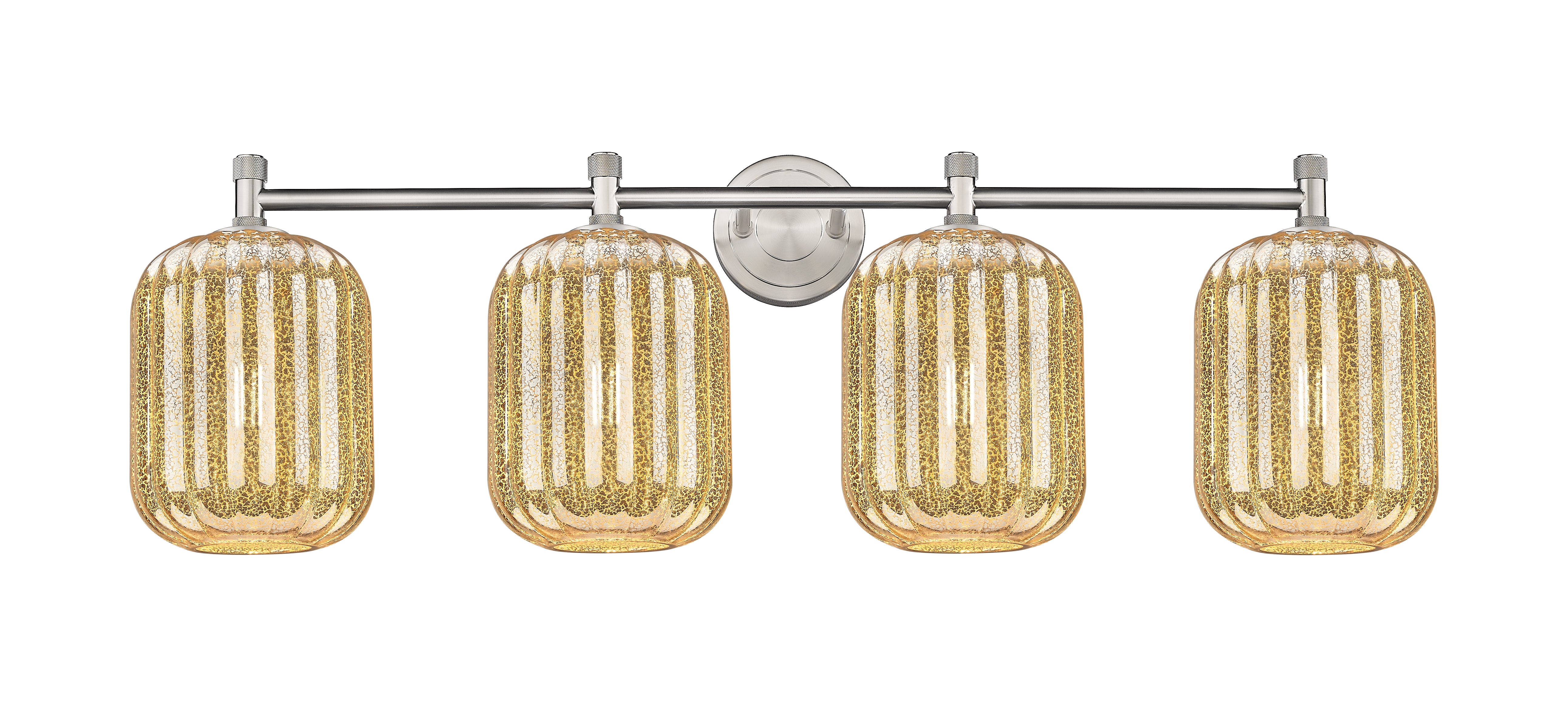 Downtown Urban Bath Vanity Light Brass Glass