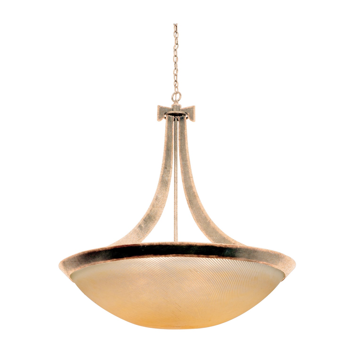43'' Copenhagen 6 Light Modern Gold Chandelier
