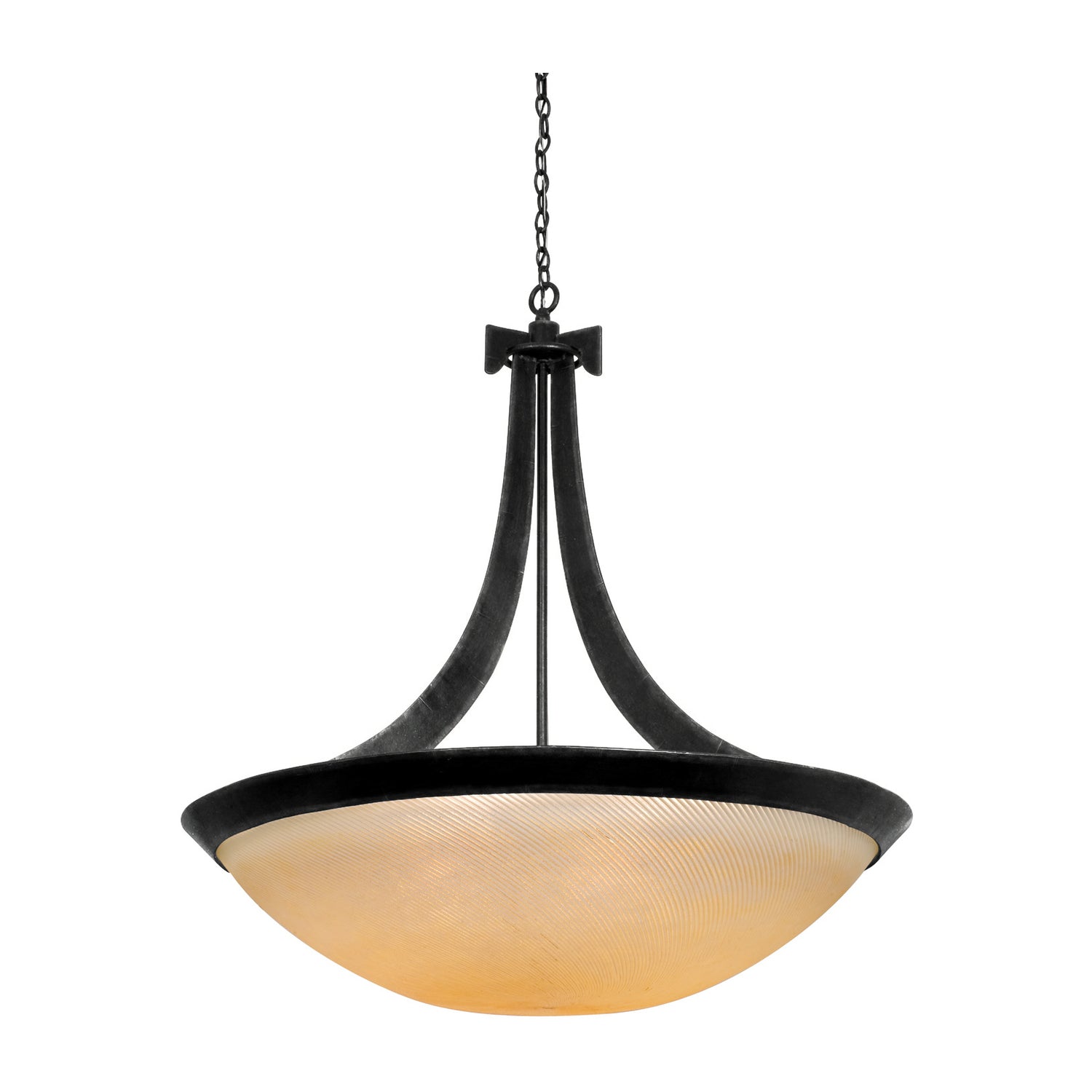 43'' Copenhagen 6 Light Tortoise Shell Chandelier