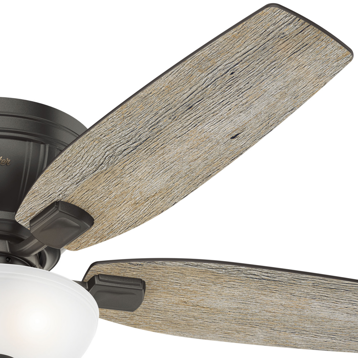 52 inch Kenbridge Noble Bronze Low Profile Ceiling Fan with LED Light Kit and Pull Chain