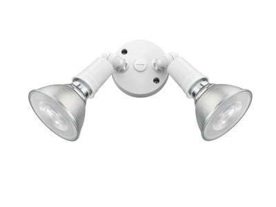 9.25'' Matte White 2 Light Flood Light