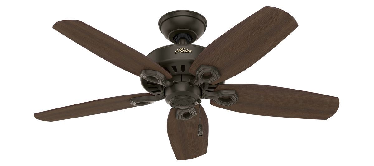 42 inch Builder New Bronze Ceiling Fan with LED Light Kit and Pull Chain