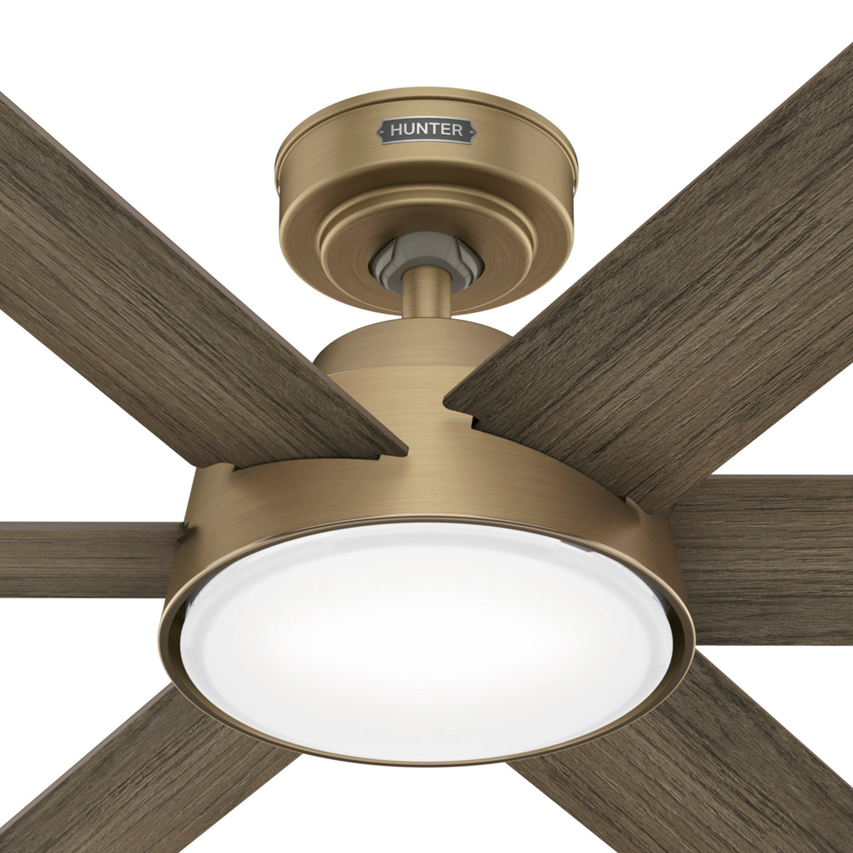 52 inch Donatella Luxe Gold Ceiling Fan with LED Light Kit and Handheld Remote