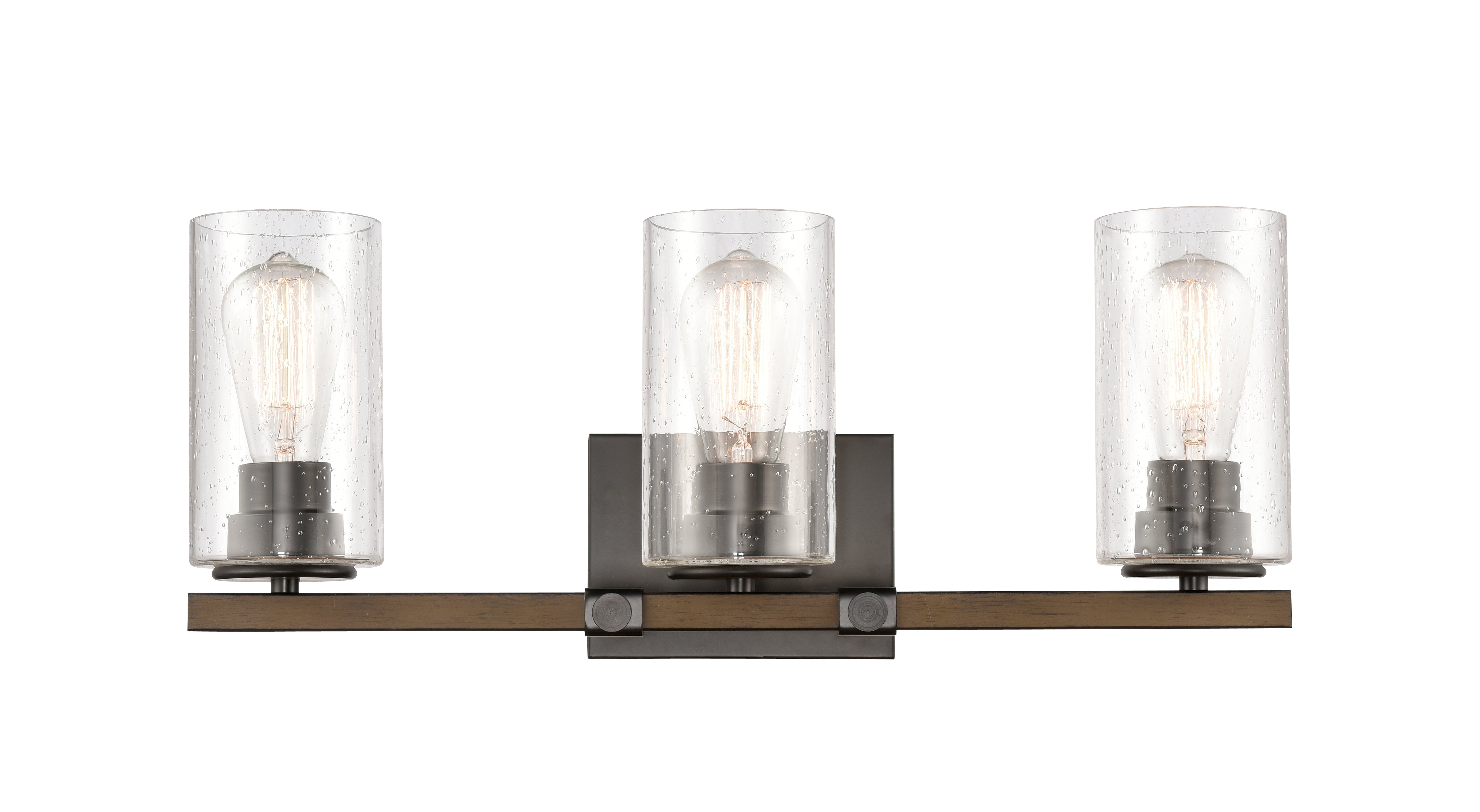 Auralume Bath Vanity Light Glass Steel