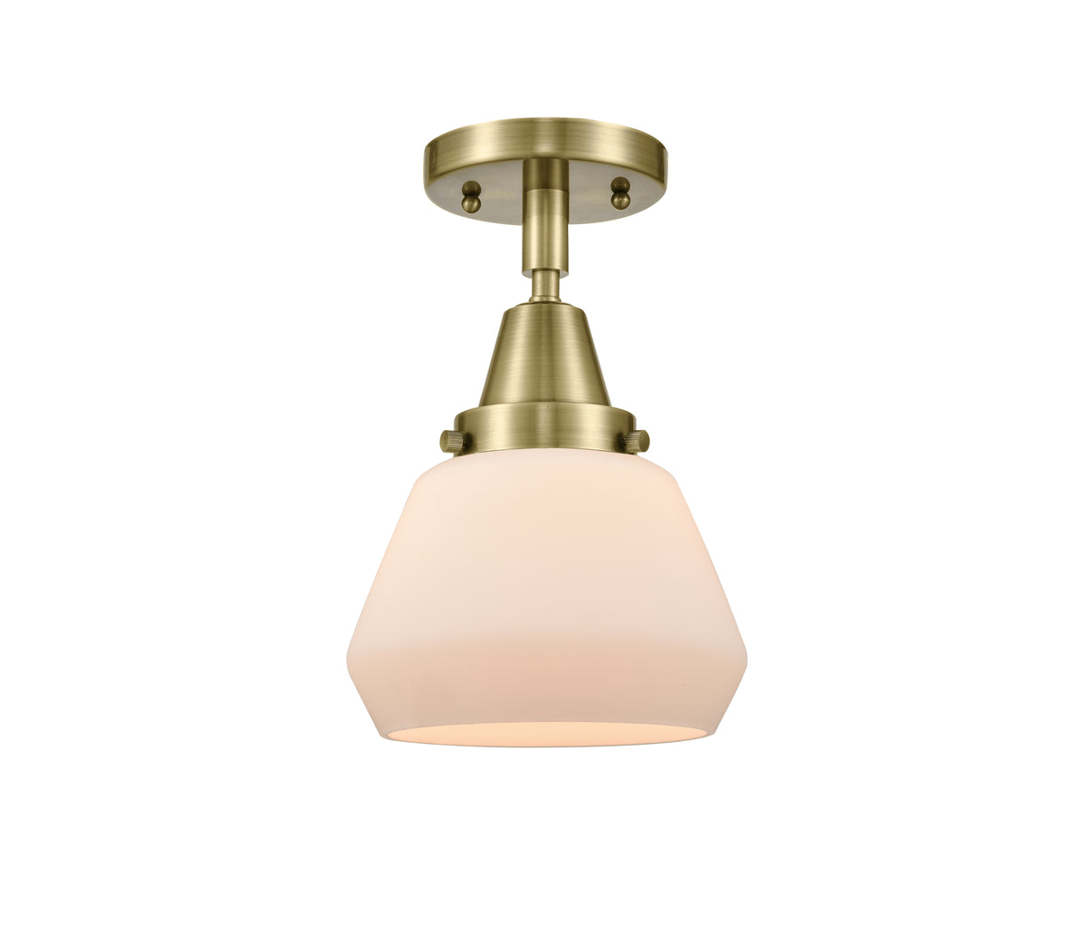Fulton 7-Inch 1-Light Semi-Flush Mount 9-Inch High