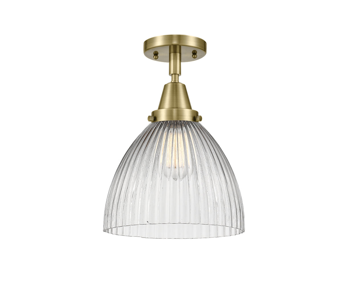 Seneca Falls 10-Inch 1-Light Semi-Flush Mount 12.5-Inch High