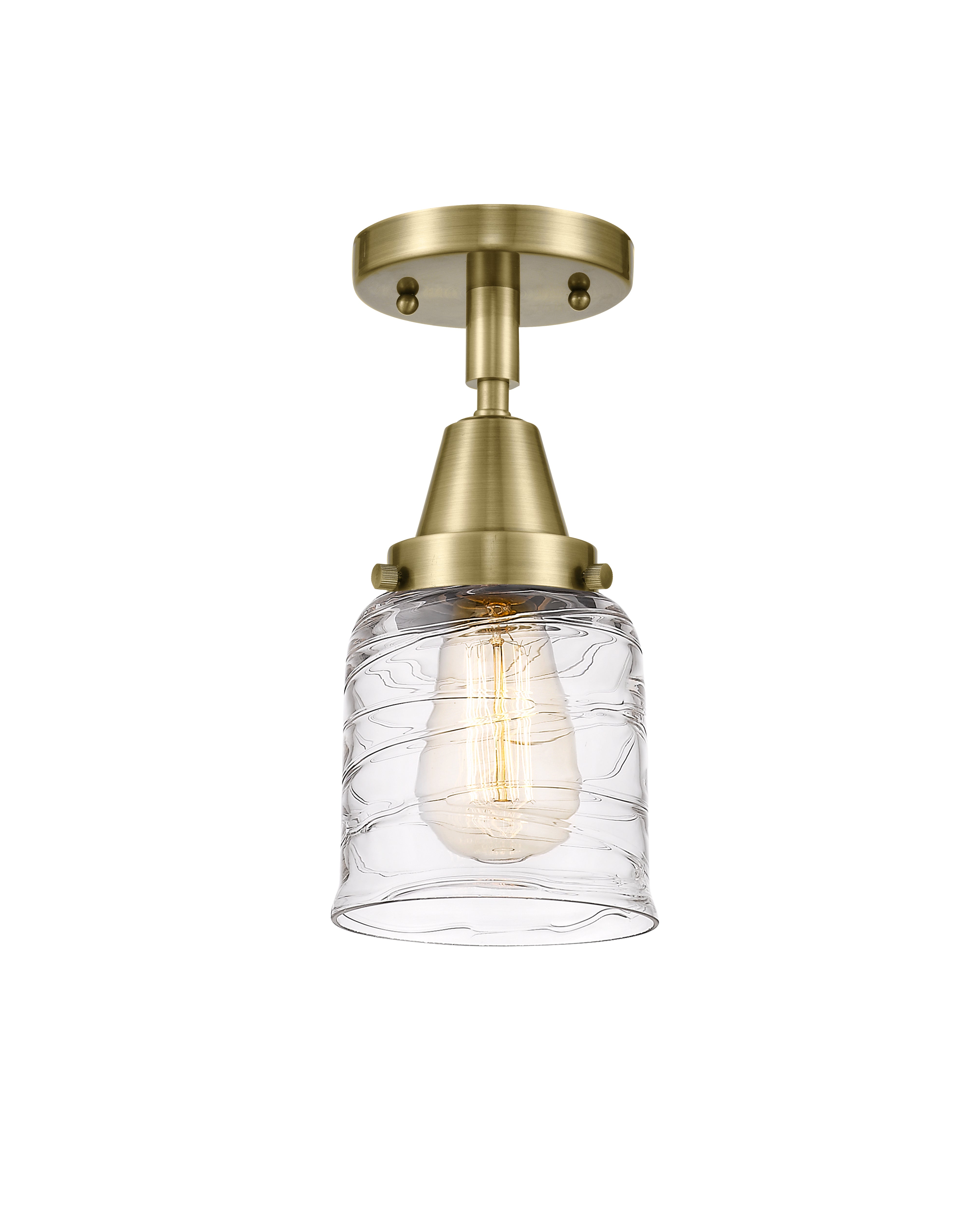 Caden Semi-Flush Mount Brushed Satin Nickel