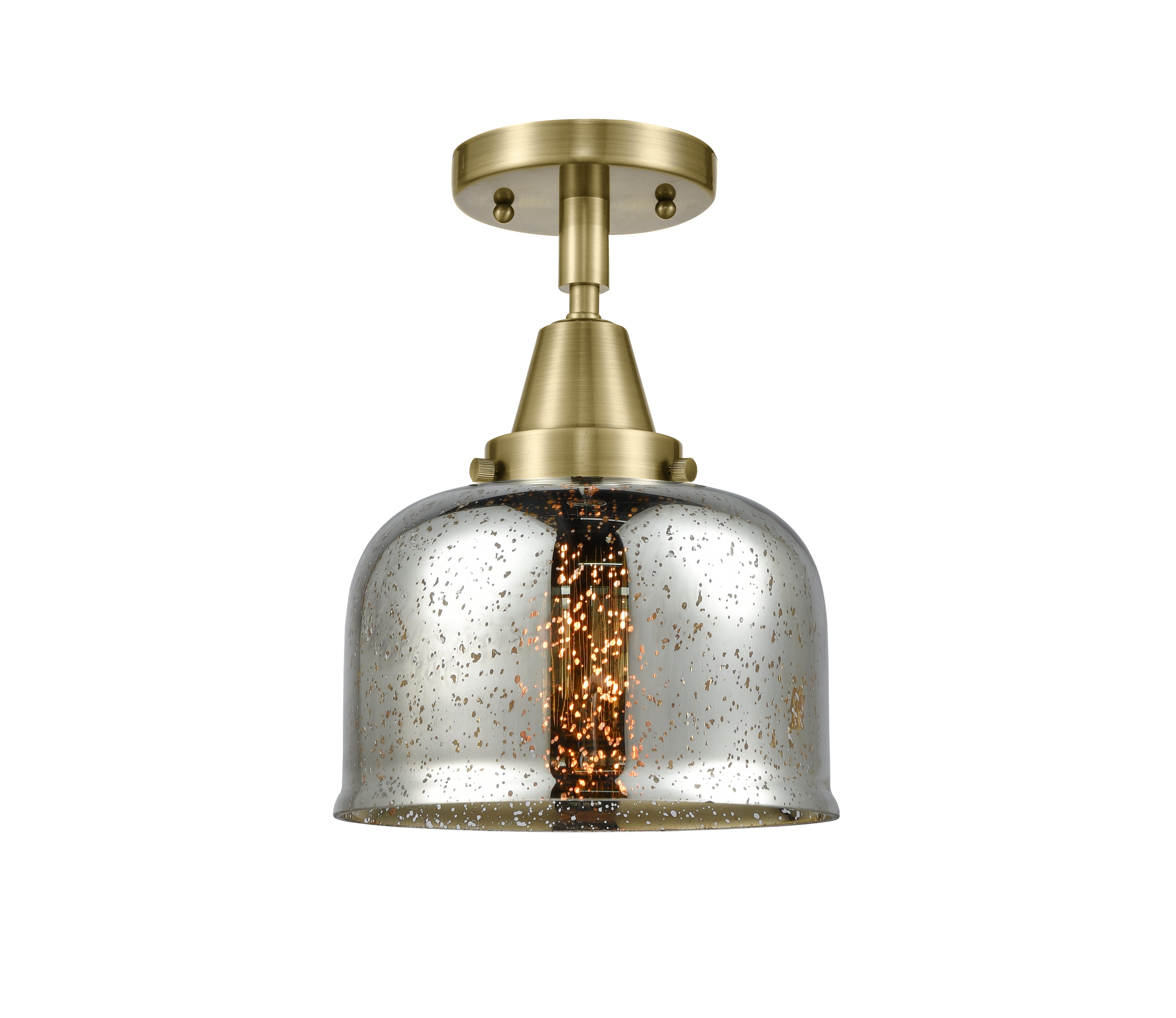 Caden Semi-Flush Mount Brushed Satin Nickel