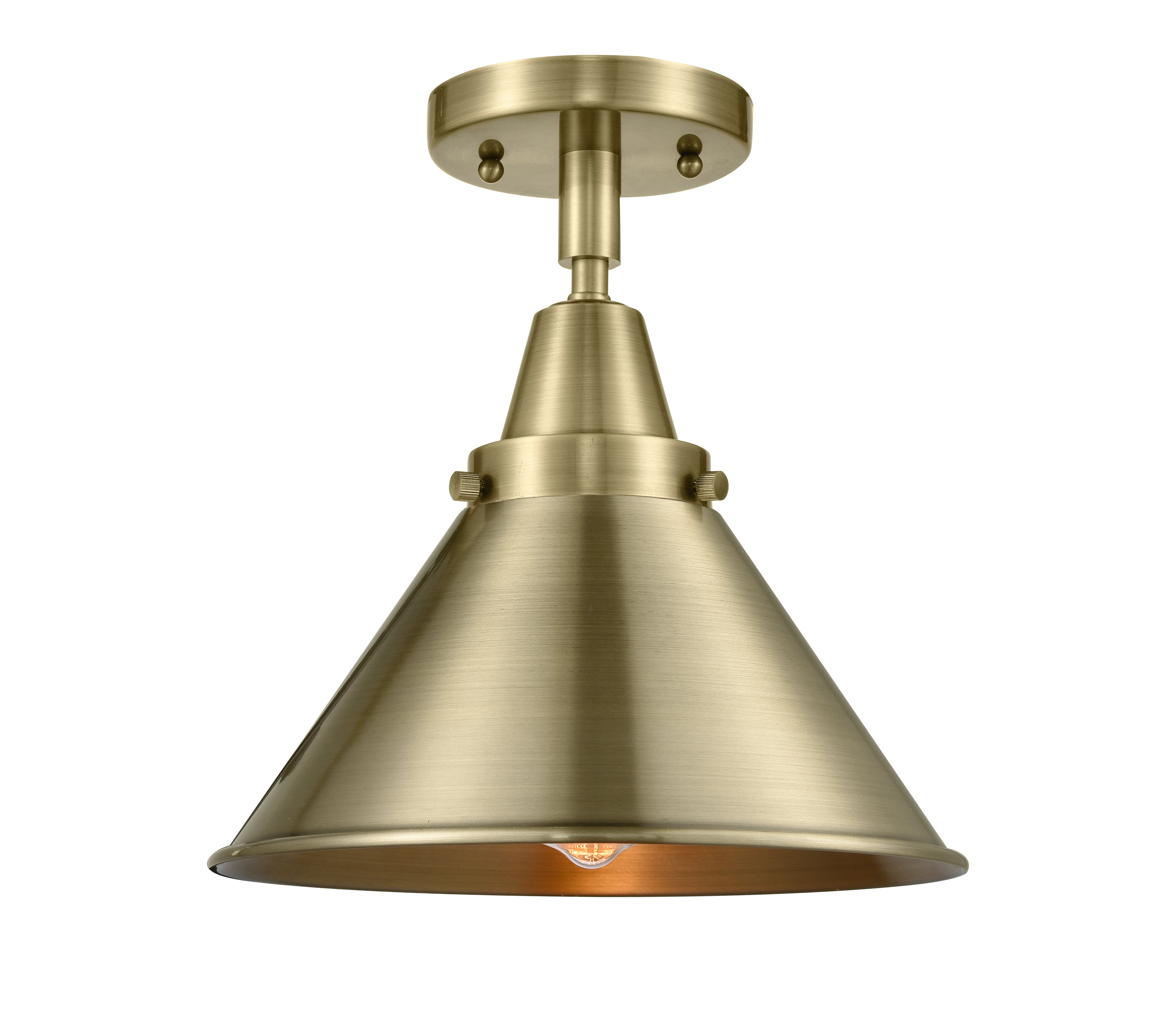 Caden Semi-Flush Mount Brushed Satin Nickel