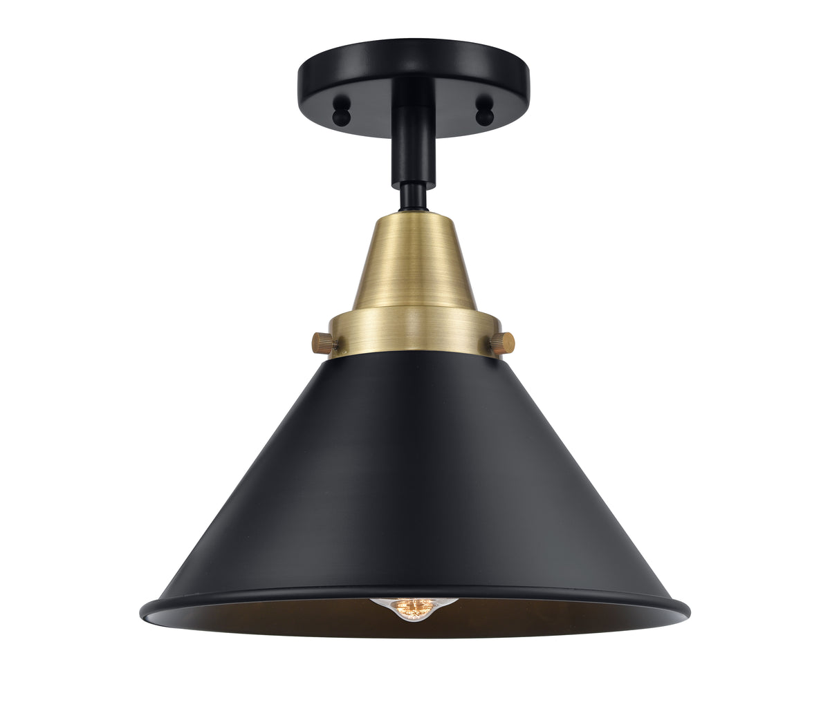 Briarcliff 10-Inch 1-Light Semi-Flush Mount 9.5-Inch High