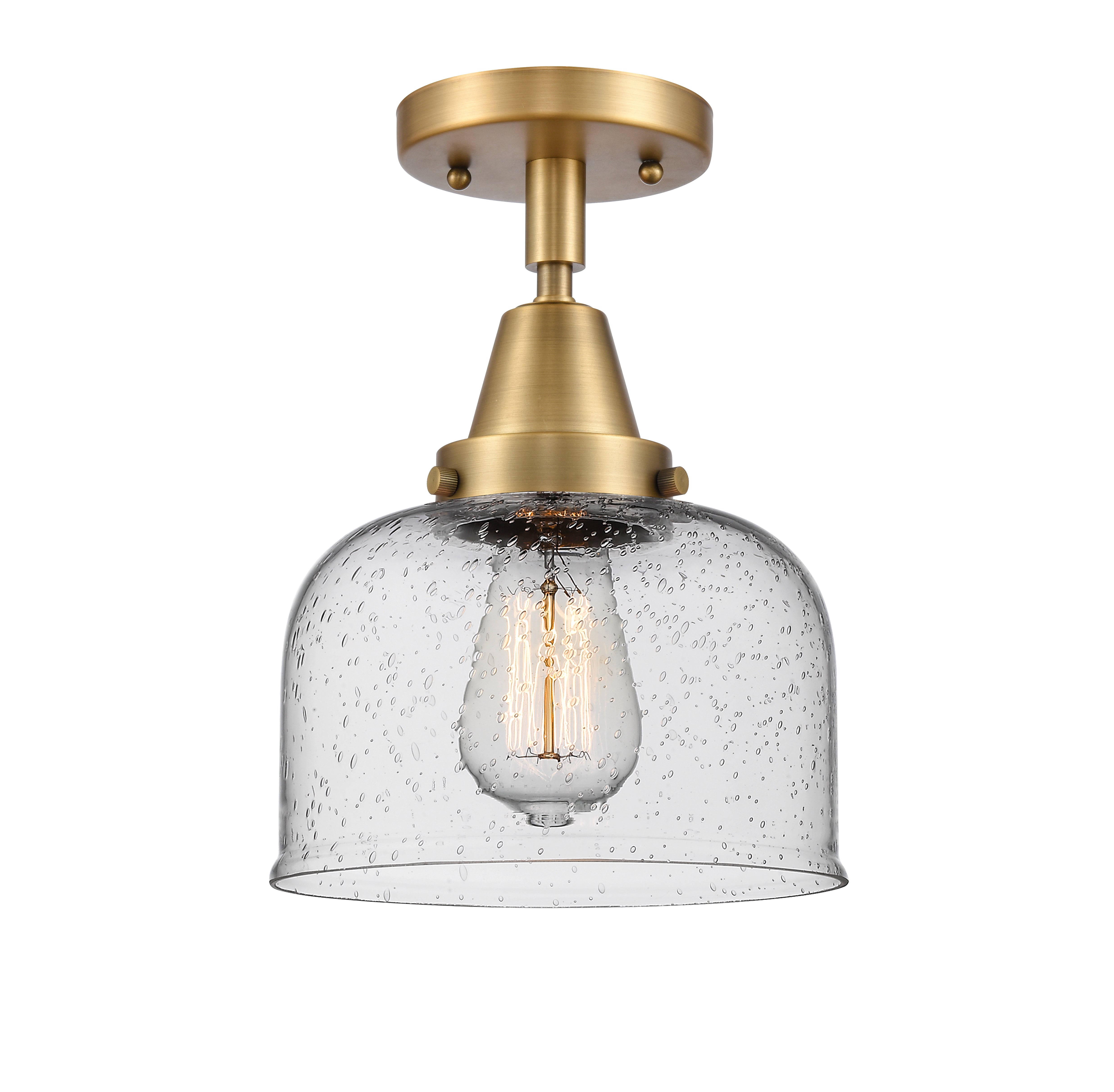 Caden Semi-Flush Mount Brushed Satin Nickel