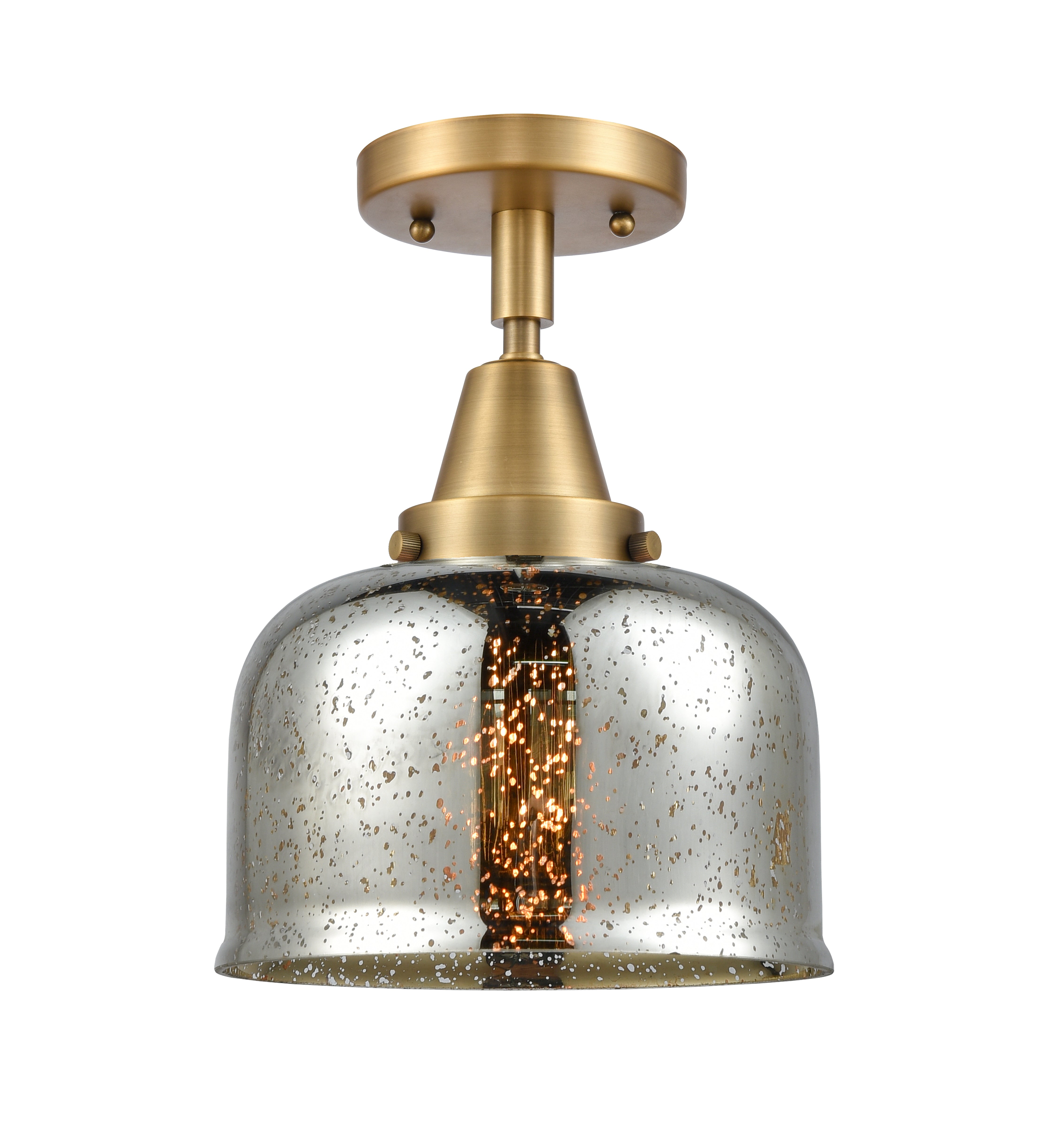 Caden Semi-Flush Mount Brushed Satin Nickel