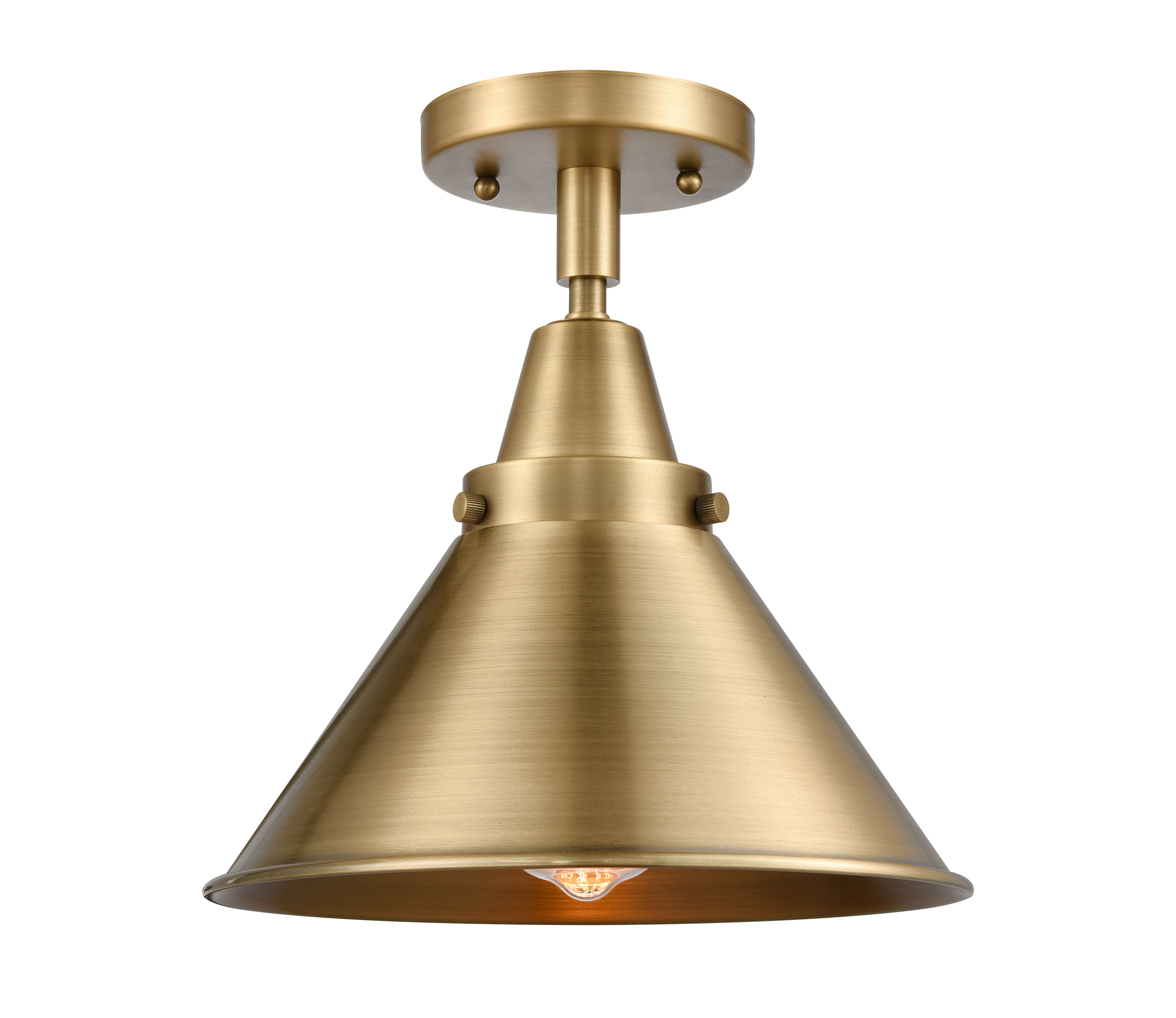 Caden Semi-Flush Mount Brushed Satin Nickel