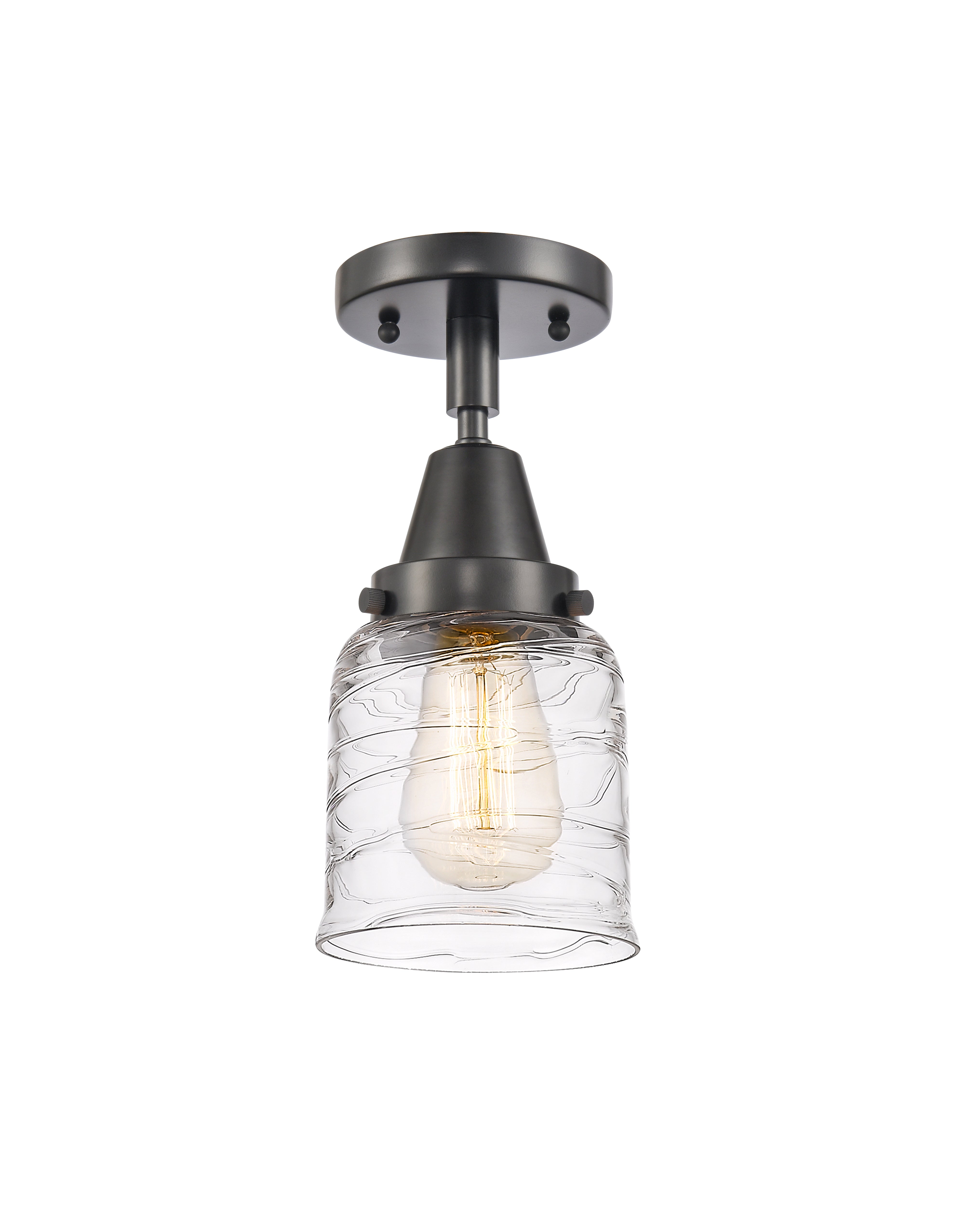 Caden Semi-Flush Mount Brushed Satin Nickel