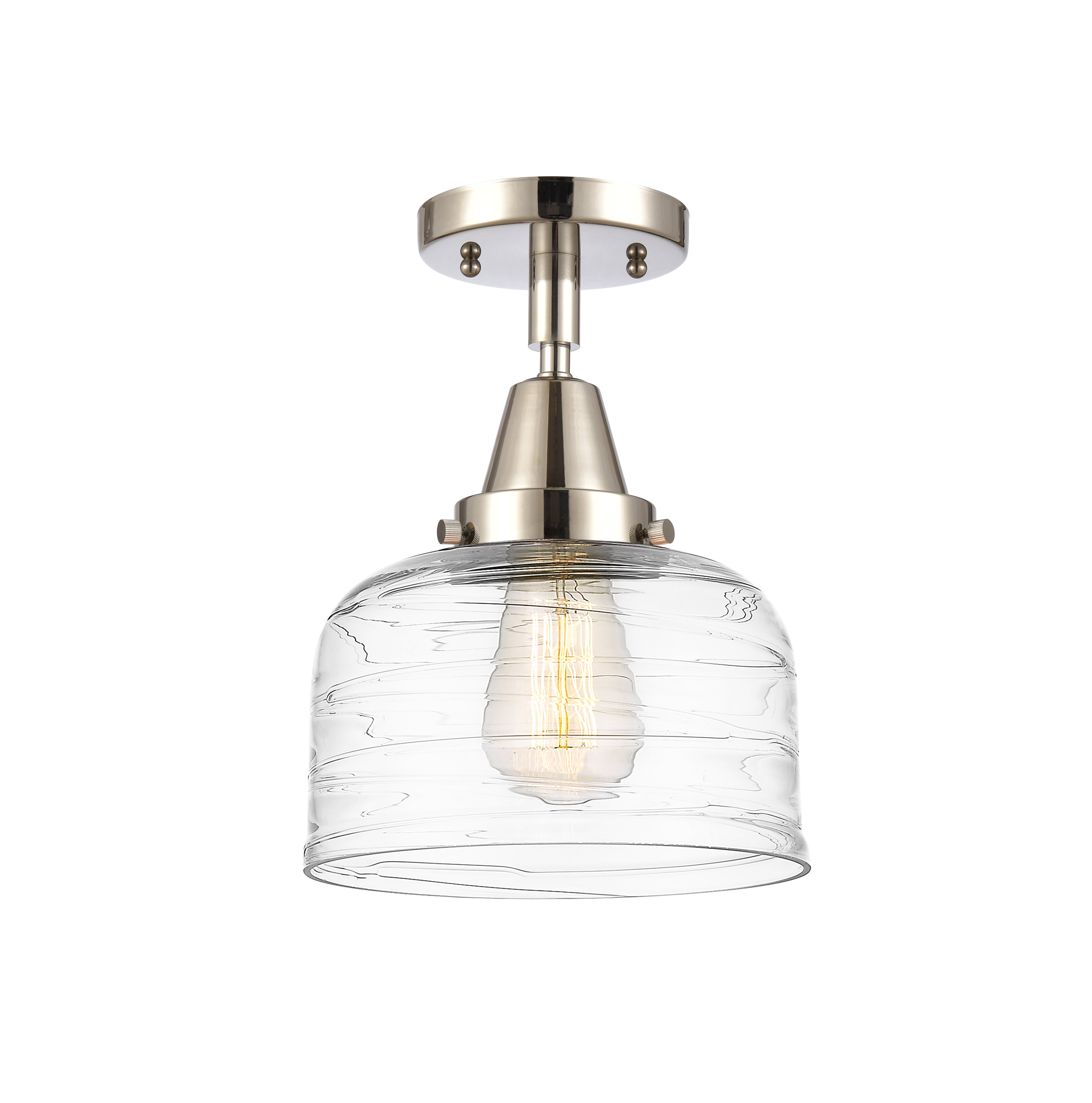 Caden Semi-Flush Mount Brushed Satin Nickel