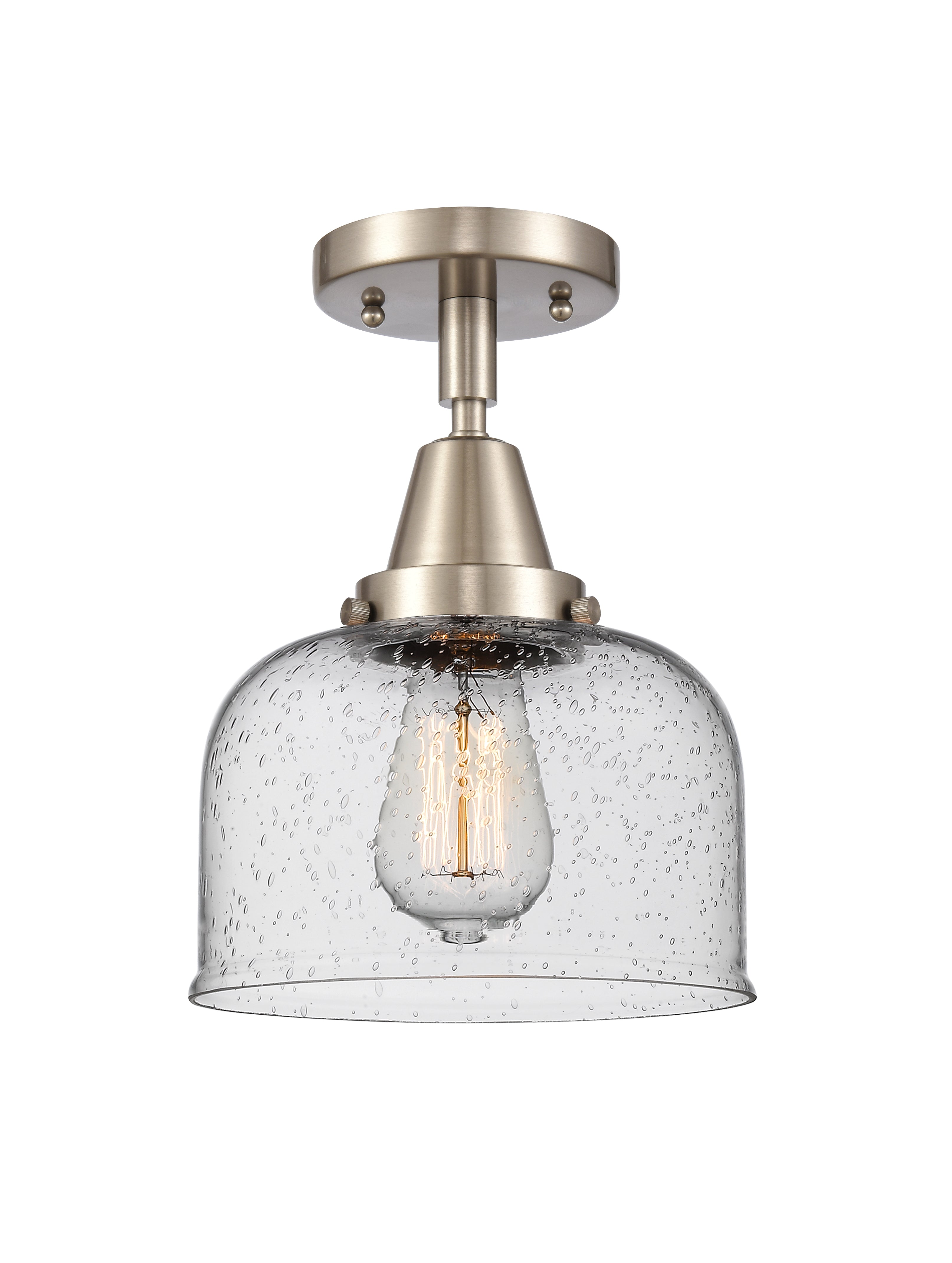 Caden Semi-Flush Mount Brushed Satin Nickel