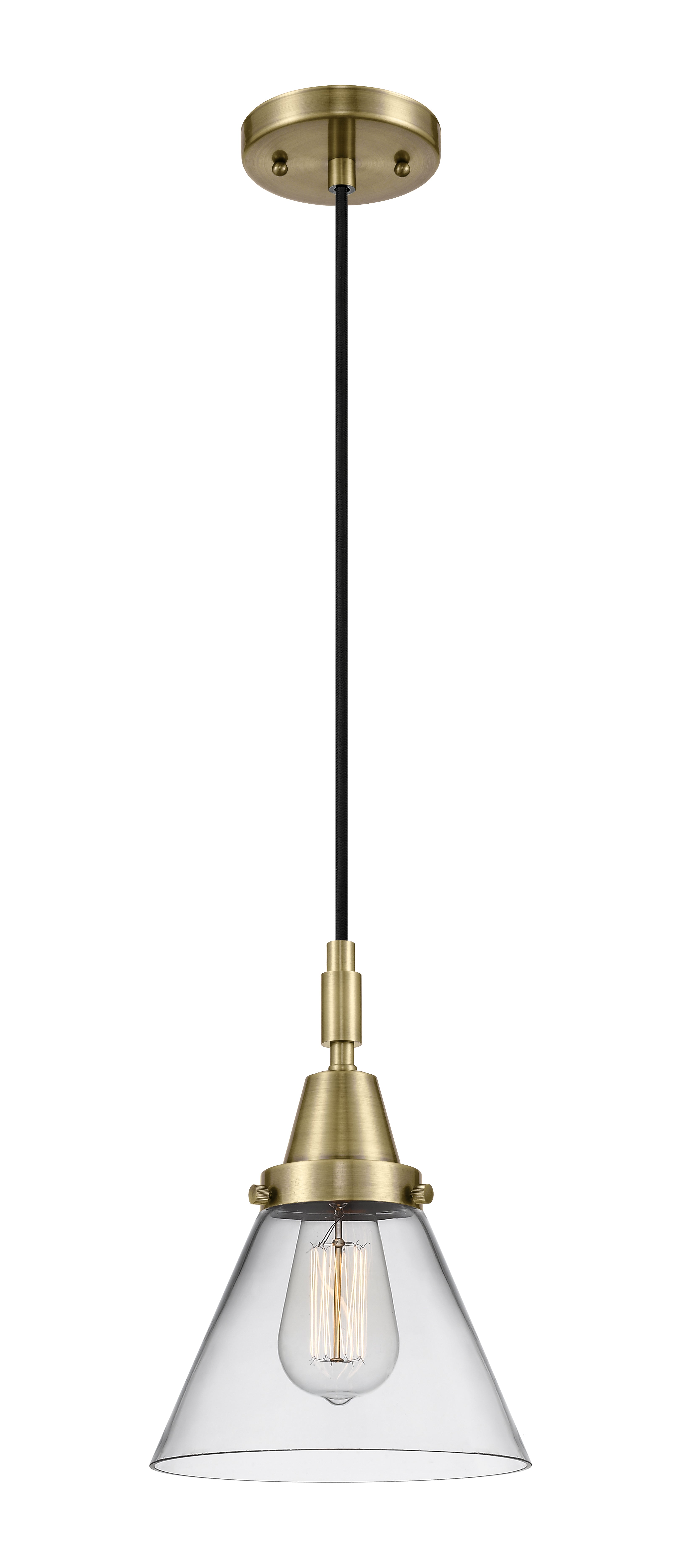 Caden Mini Pendant Antique Brass Finish