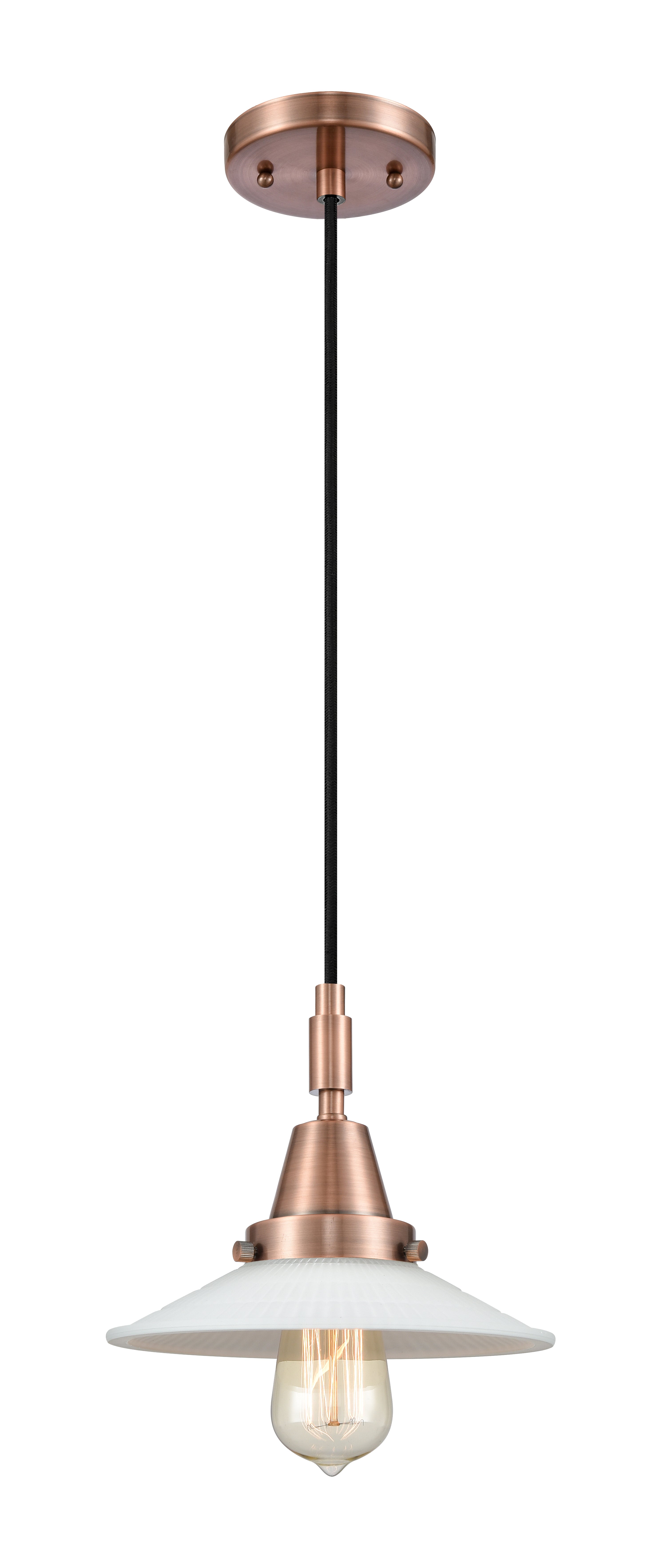 Caden Mini Pendant Antique Brass Glass