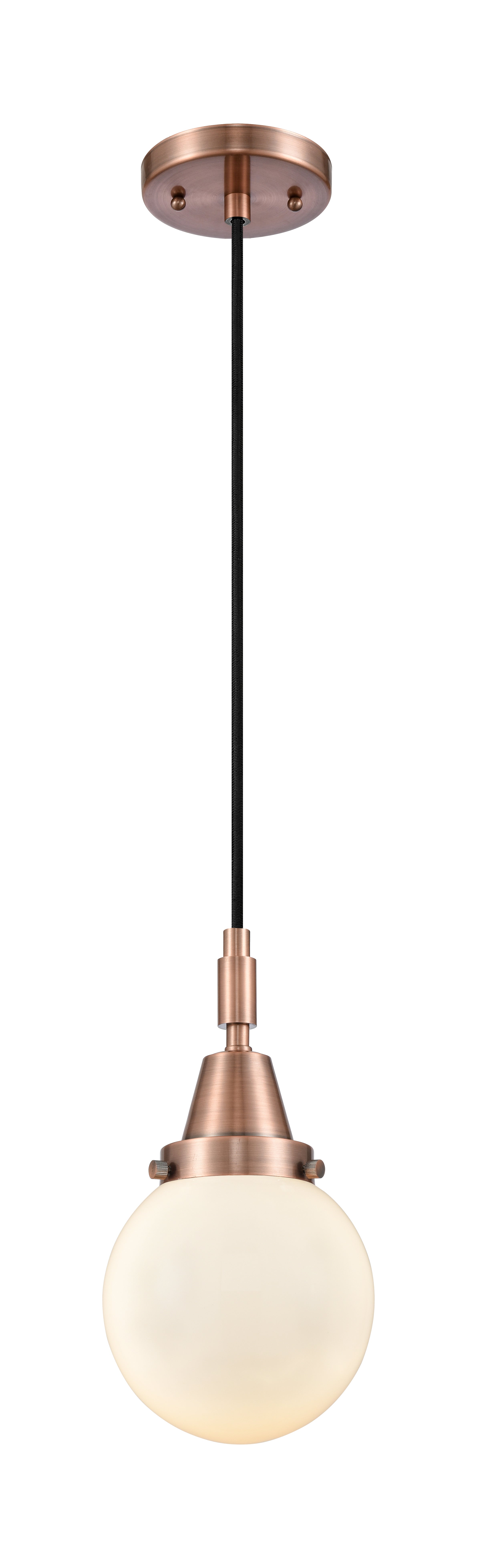 Caden Mini Pendant Brass Glass 6 Inch