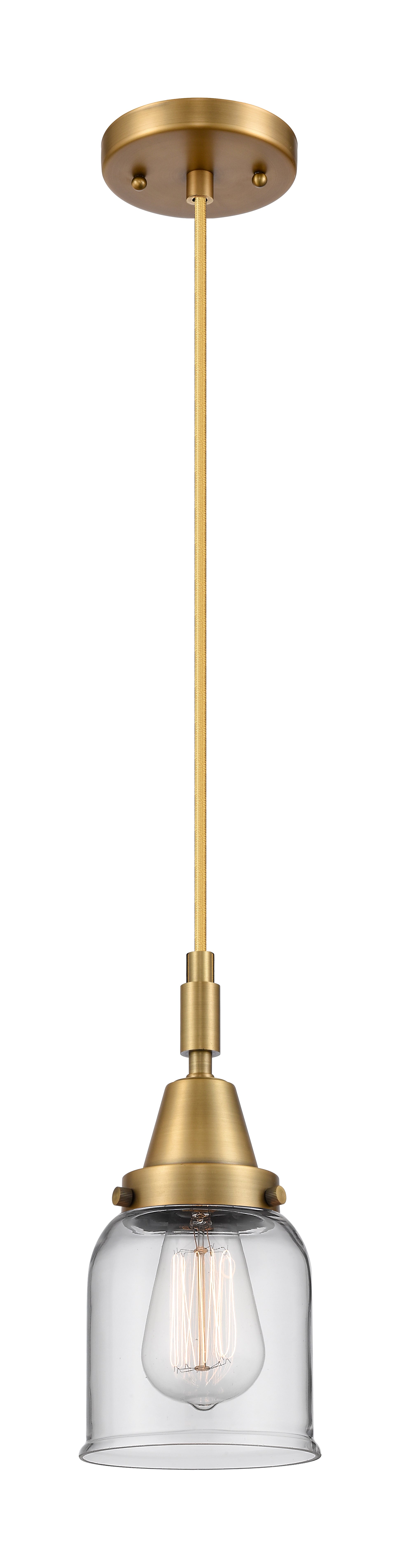 Caden Mini Pendant Antique Brass Glass