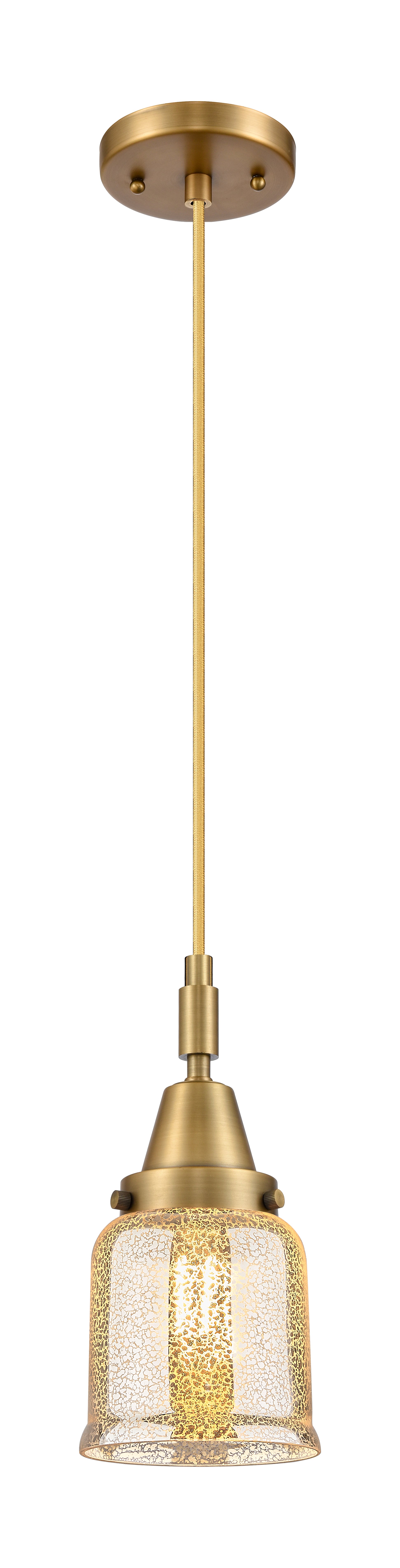 Caden Mini Pendant Antique Brass Glass