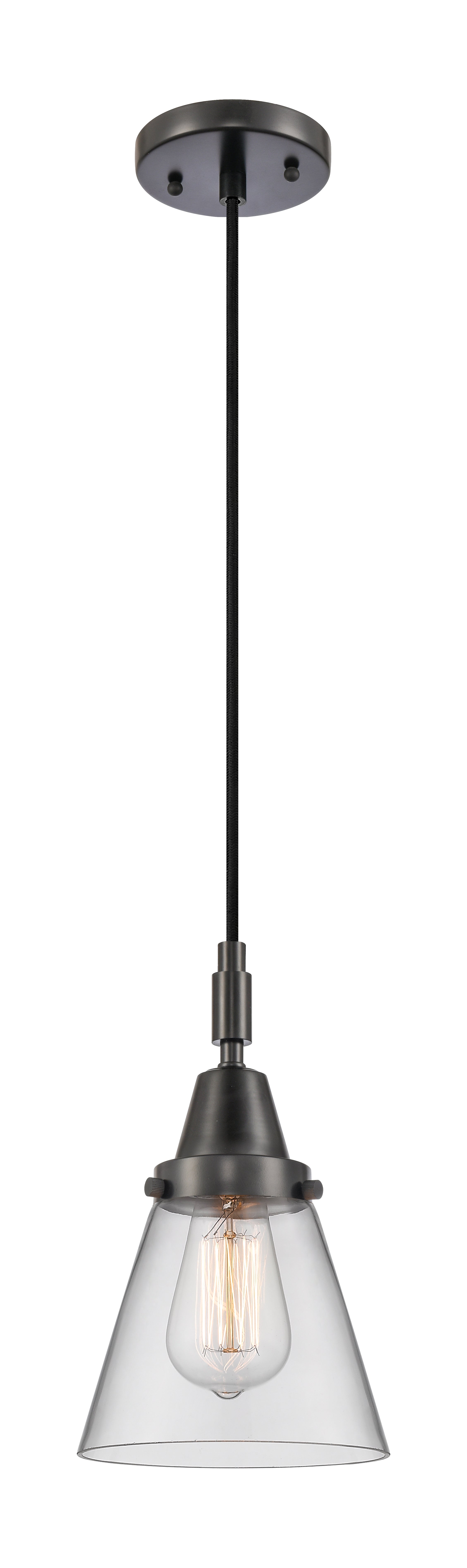 Caden Mini Pendant Antique Brass Glass Steel