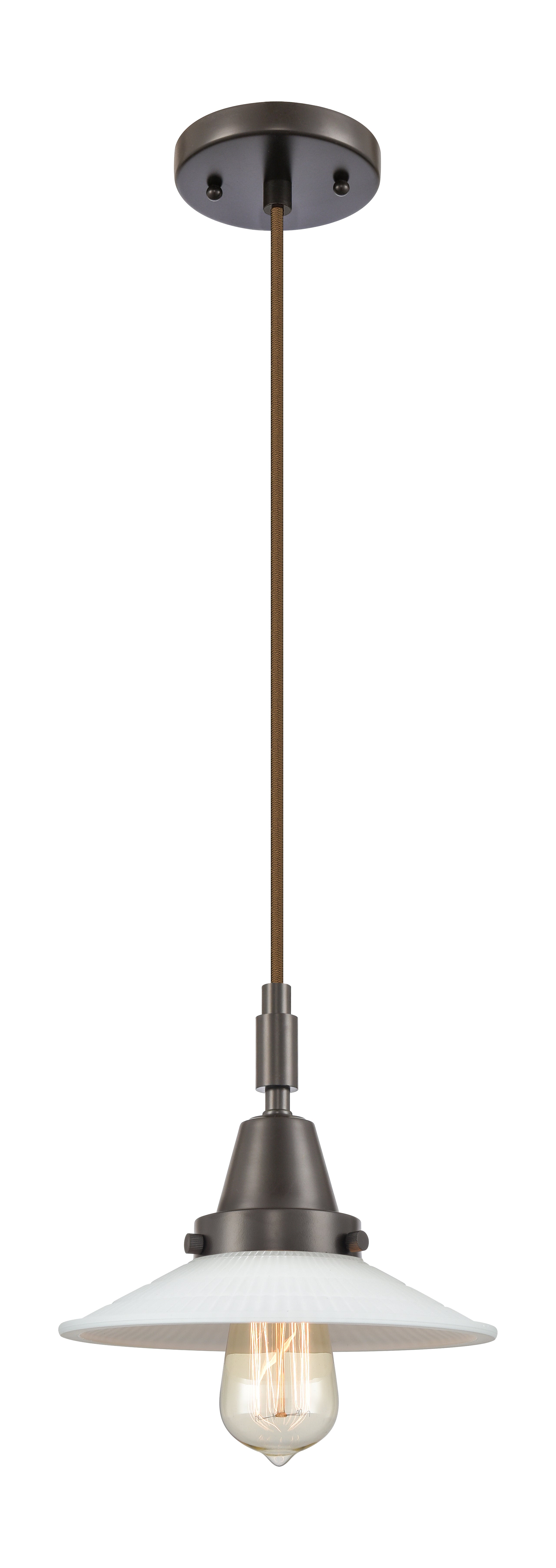 Caden Mini Pendant Antique Brass Glass