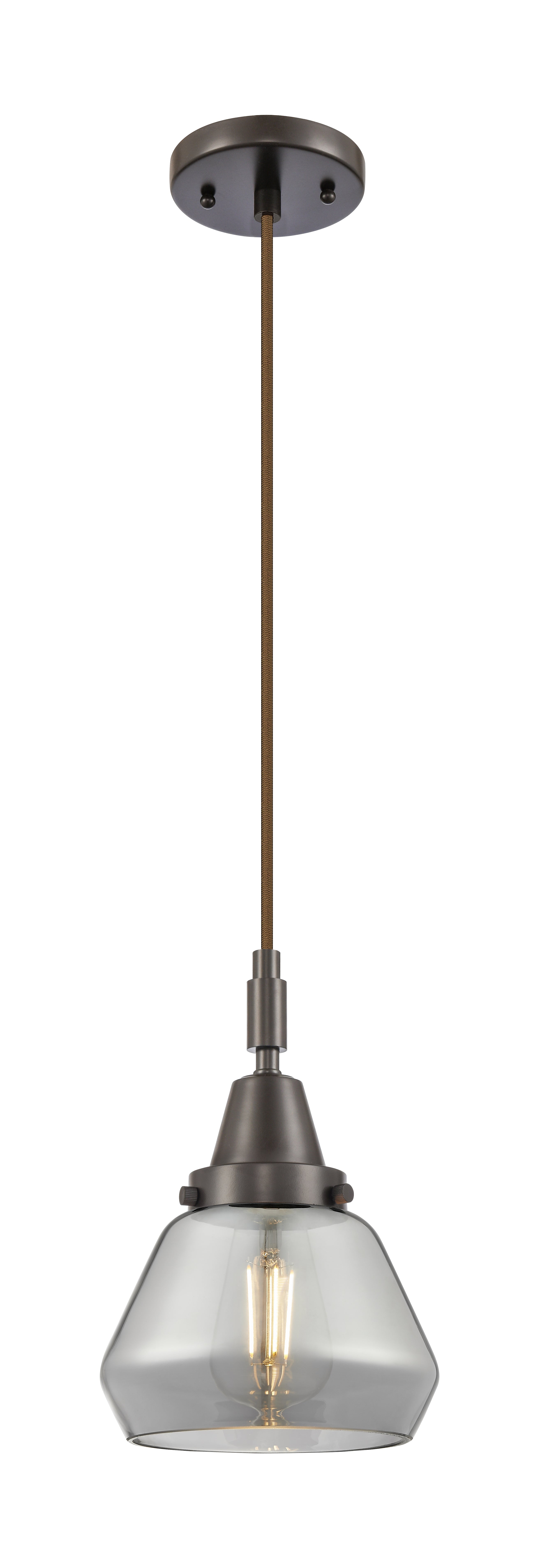 Caden Mini Pendant Antique Brass Glass
