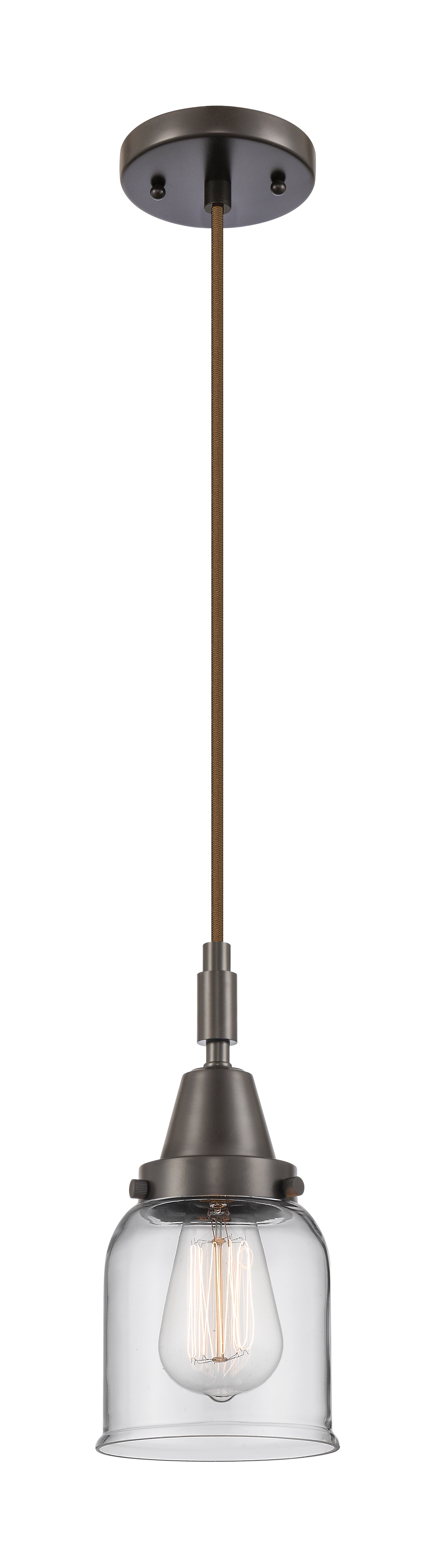 Caden Mini Pendant Antique Brass Glass