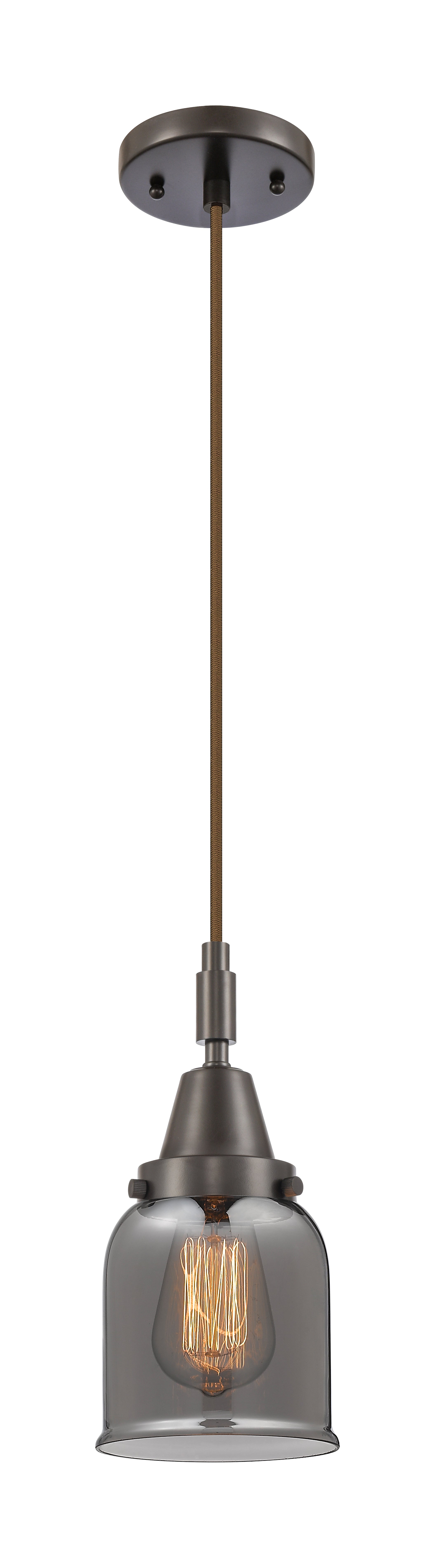 Caden Mini Pendant Antique Brass Glass