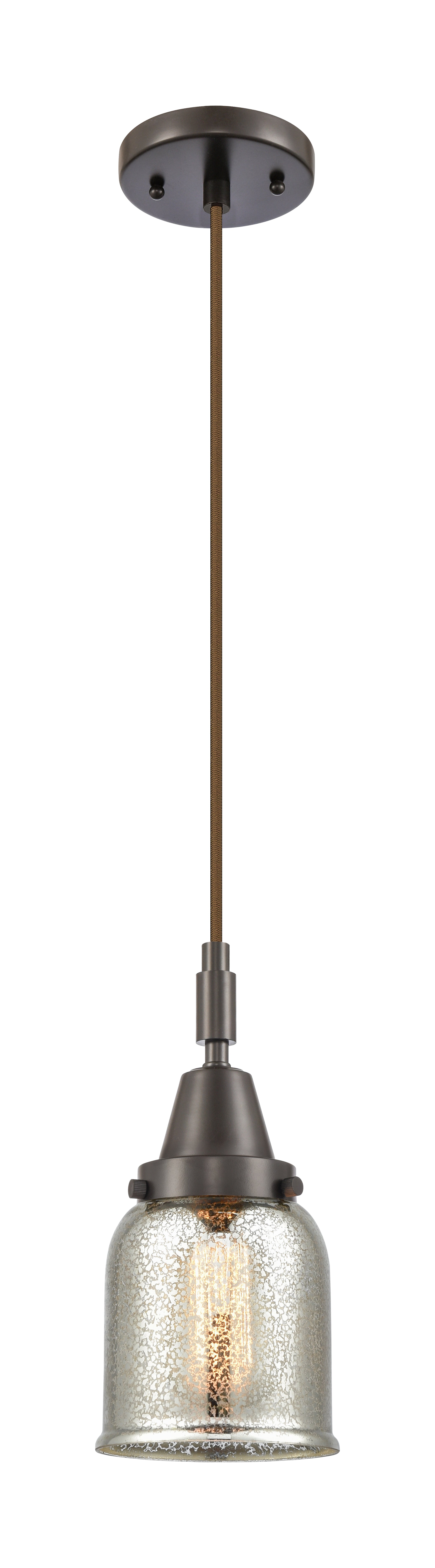Caden Mini Pendant Antique Brass Glass