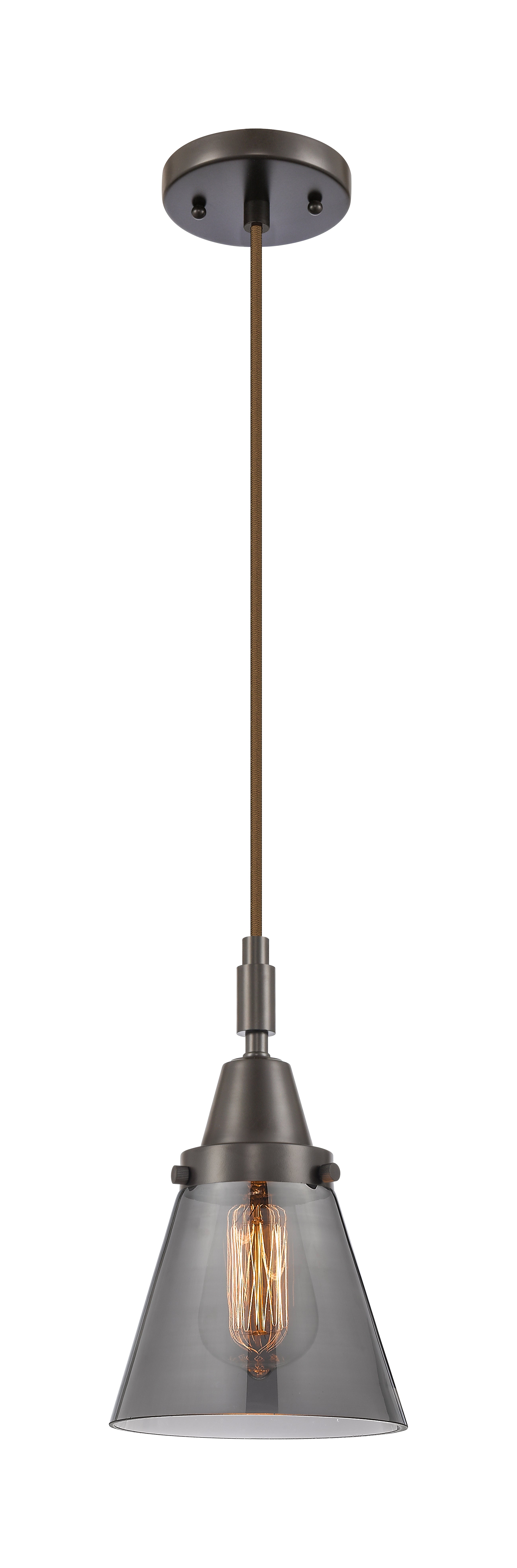 Caden Mini Pendant Antique Brass Glass Steel