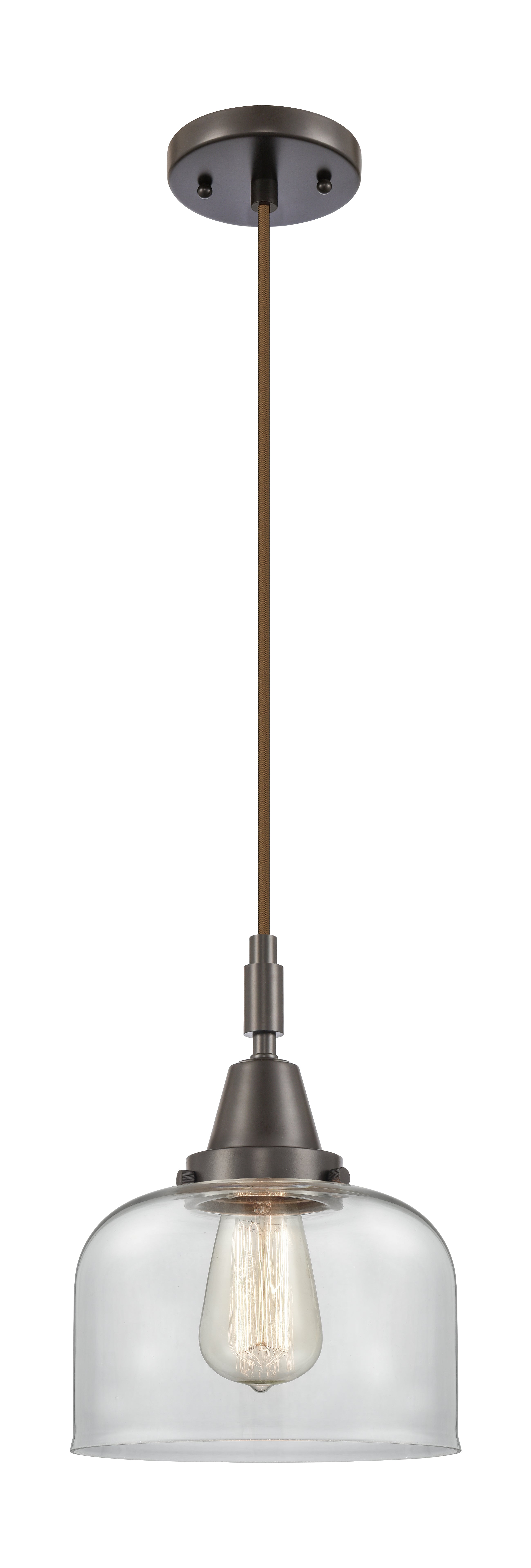 Caden Mini Pendant Antique Brass Glass Steel