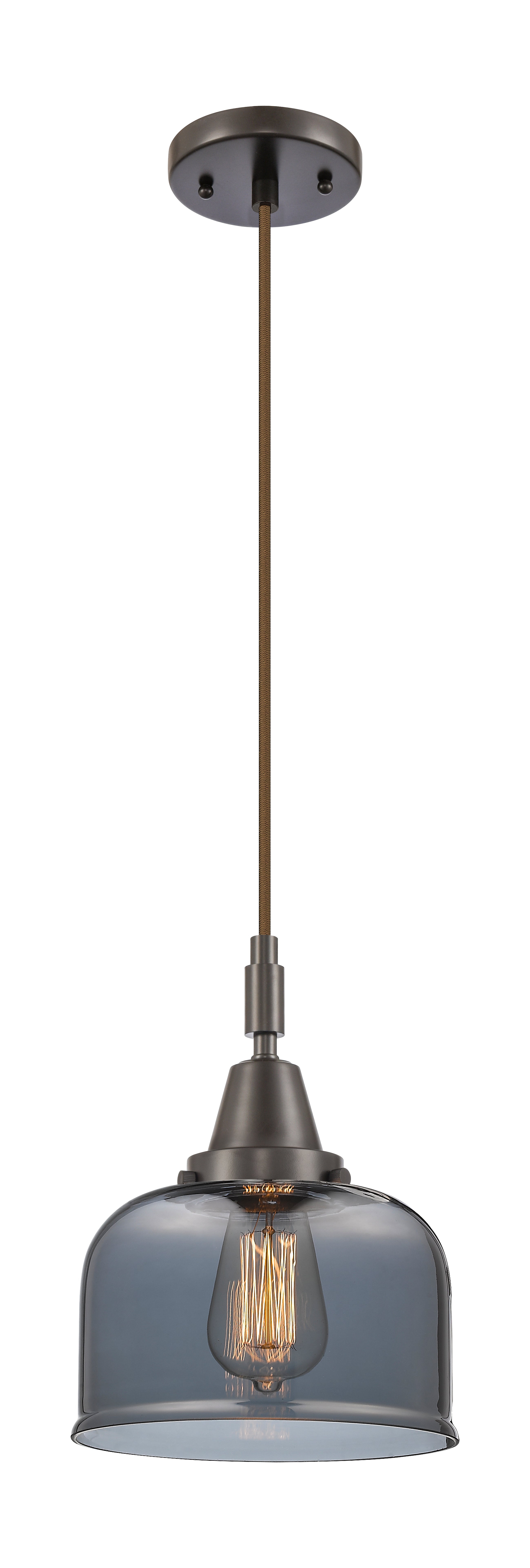Caden Mini Pendant Antique Brass Glass Steel