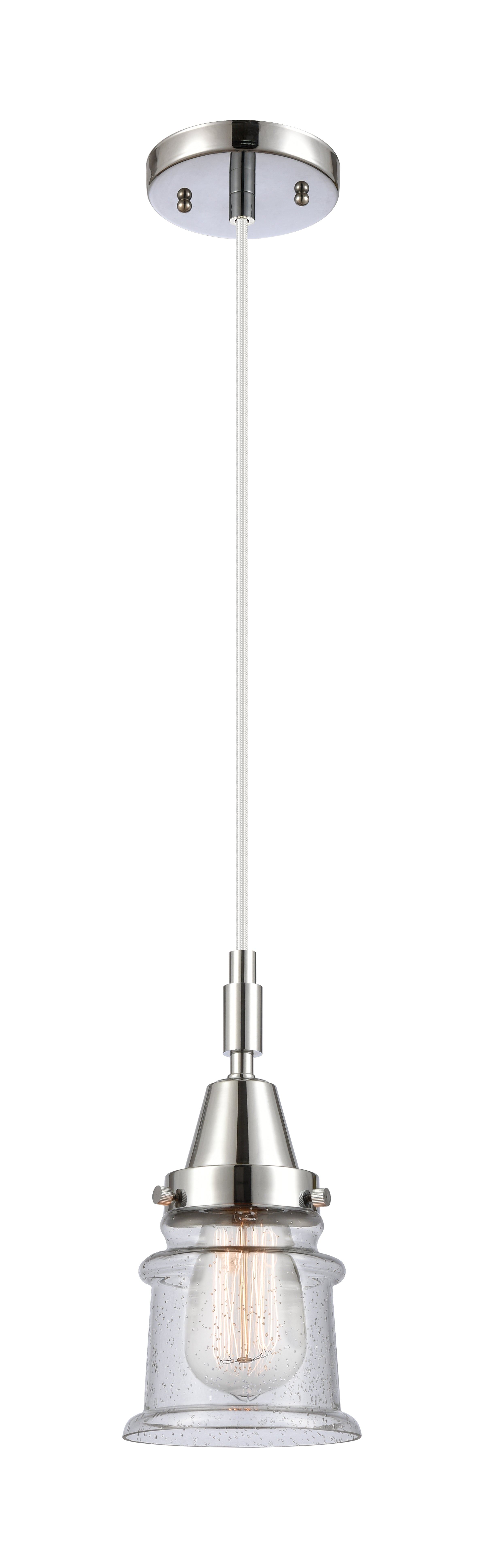 Caden Mini Pendant Glass Steel Antique Brass
