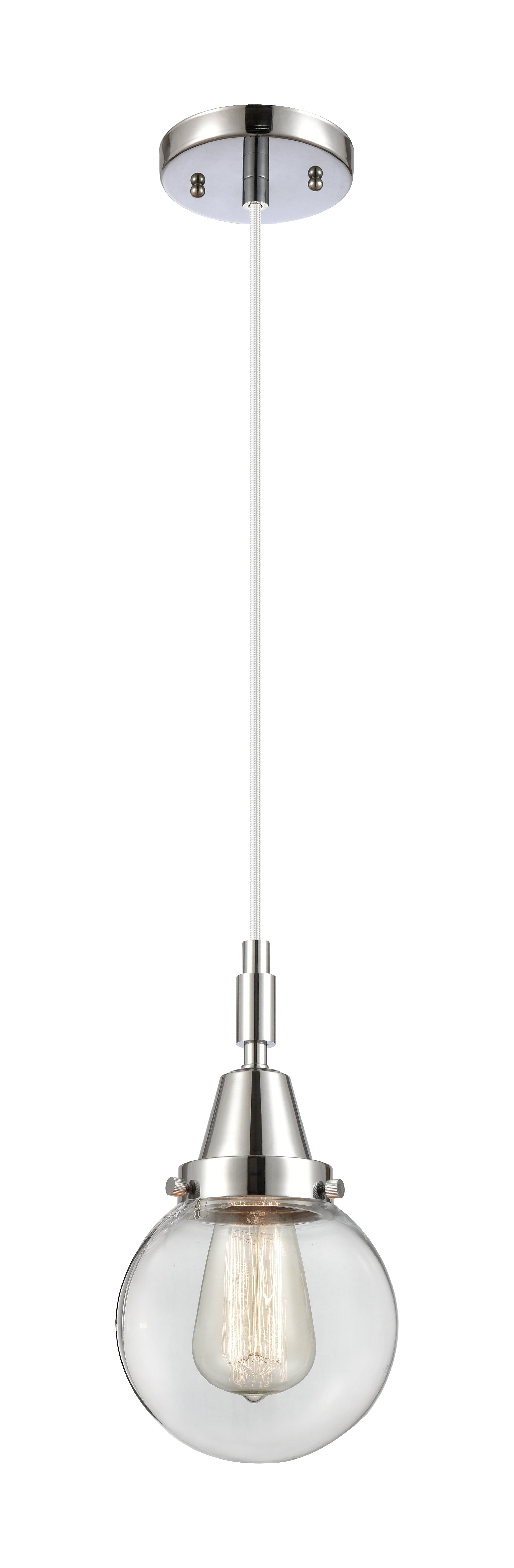 Caden Mini Pendant Brass Glass 6 Inch