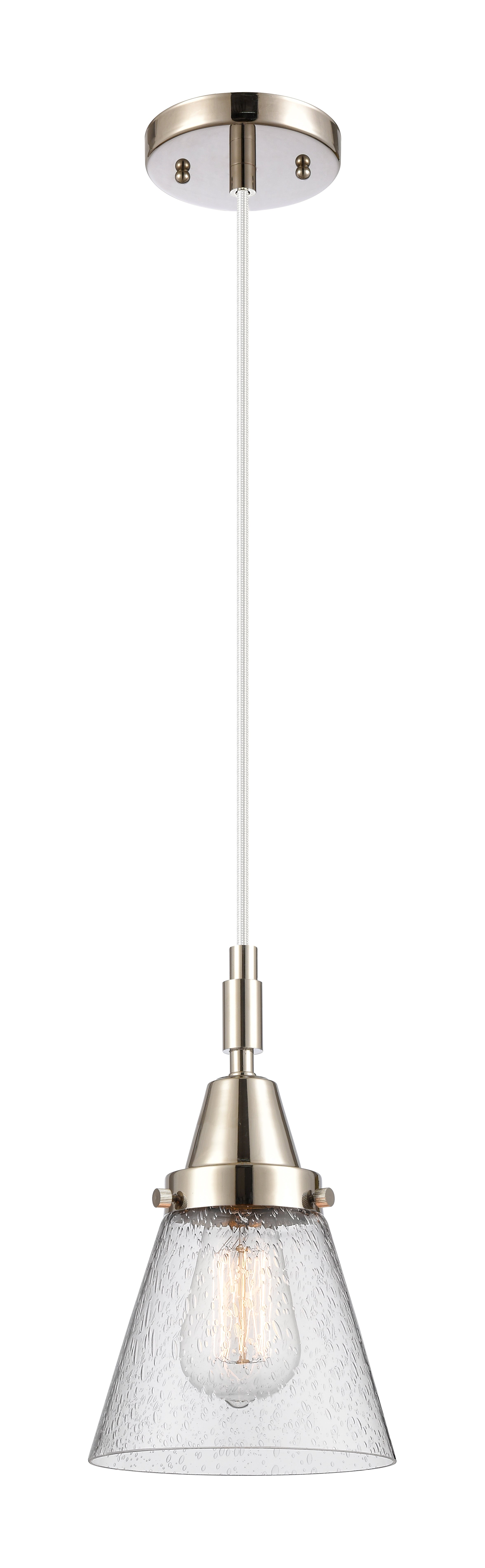 Caden Mini Pendant Antique Brass Glass Steel