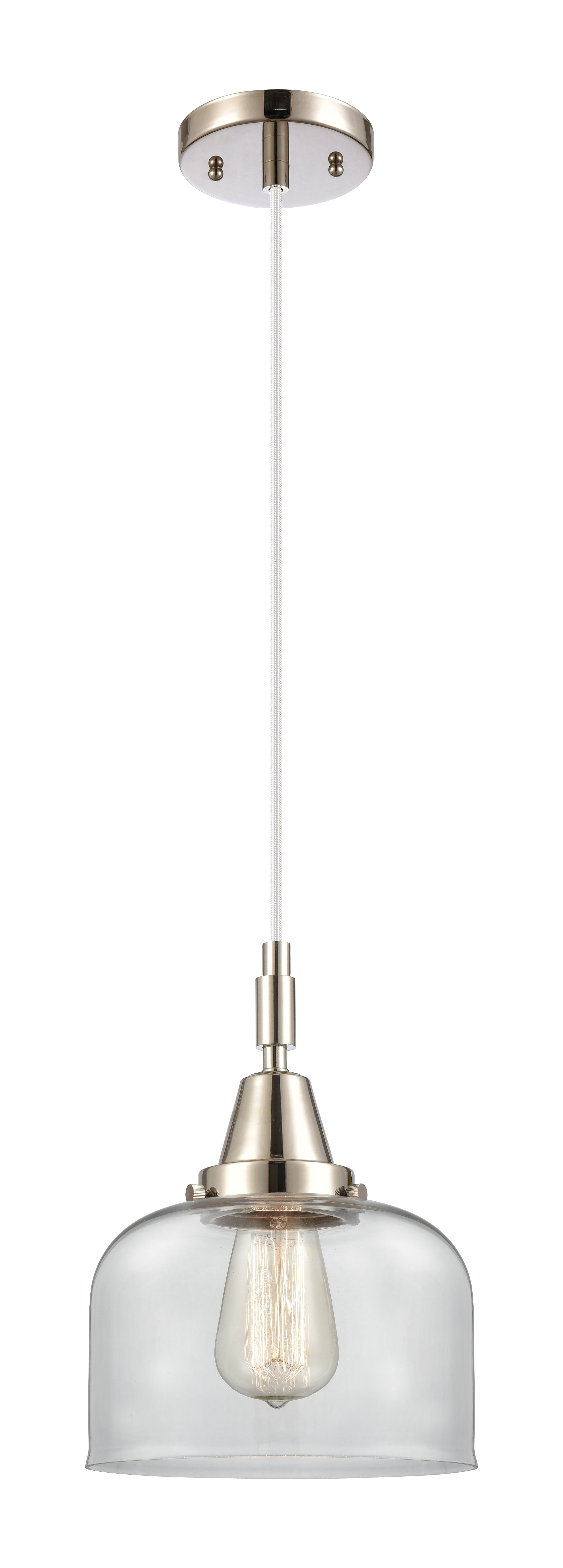 Caden Mini Pendant Antique Brass Glass Steel