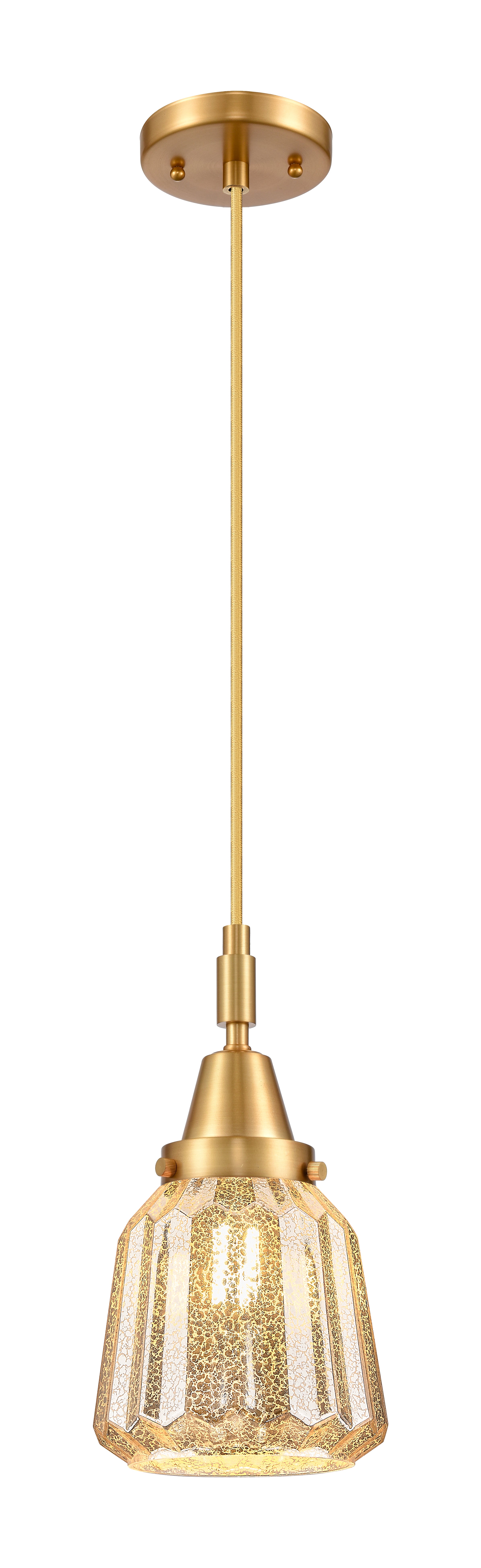 Caden Mini Pendant Antique Brass Glass