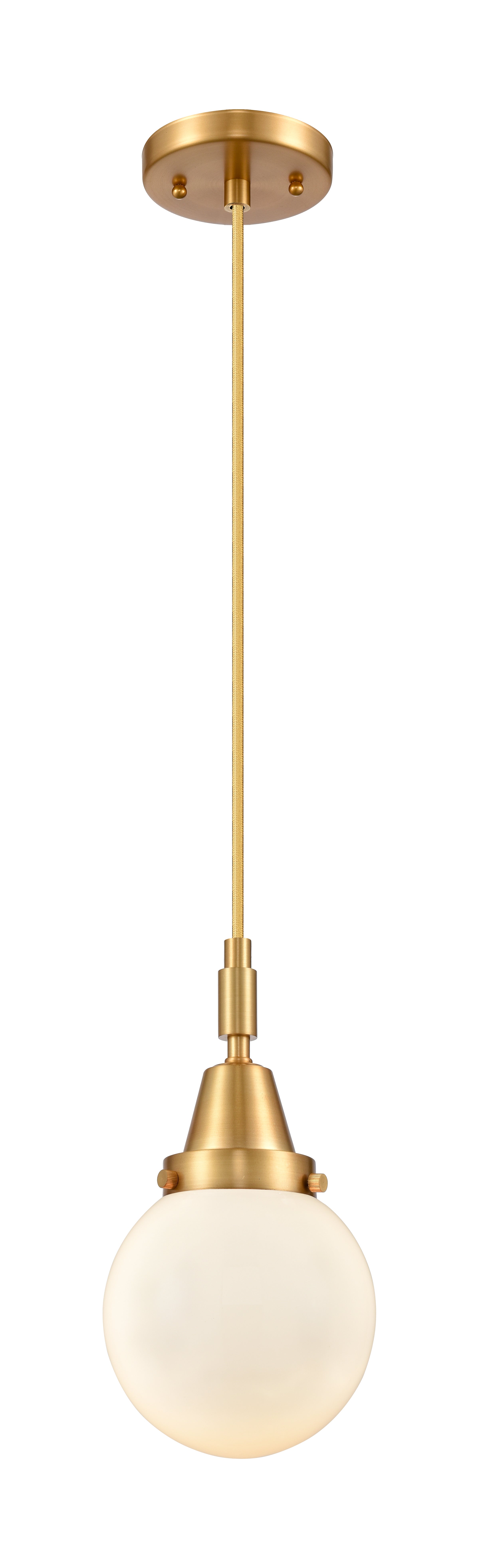 Caden Mini Pendant Brass Glass 6 Inch