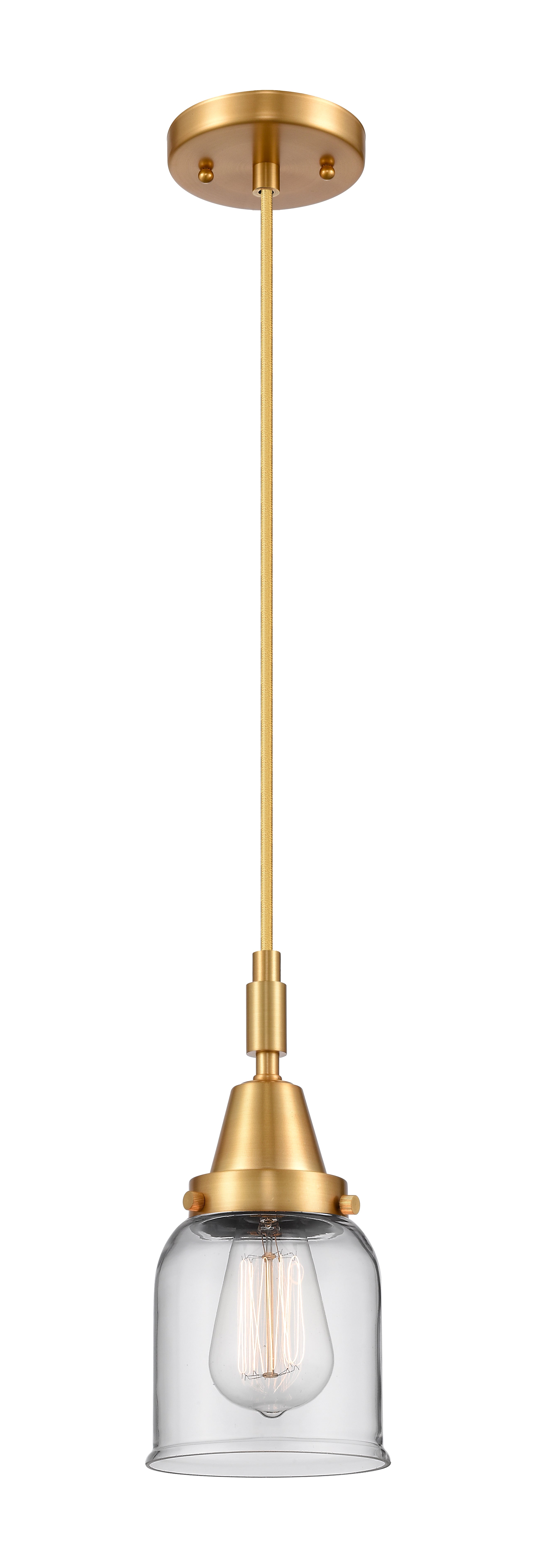 Caden Mini Pendant Antique Brass Glass