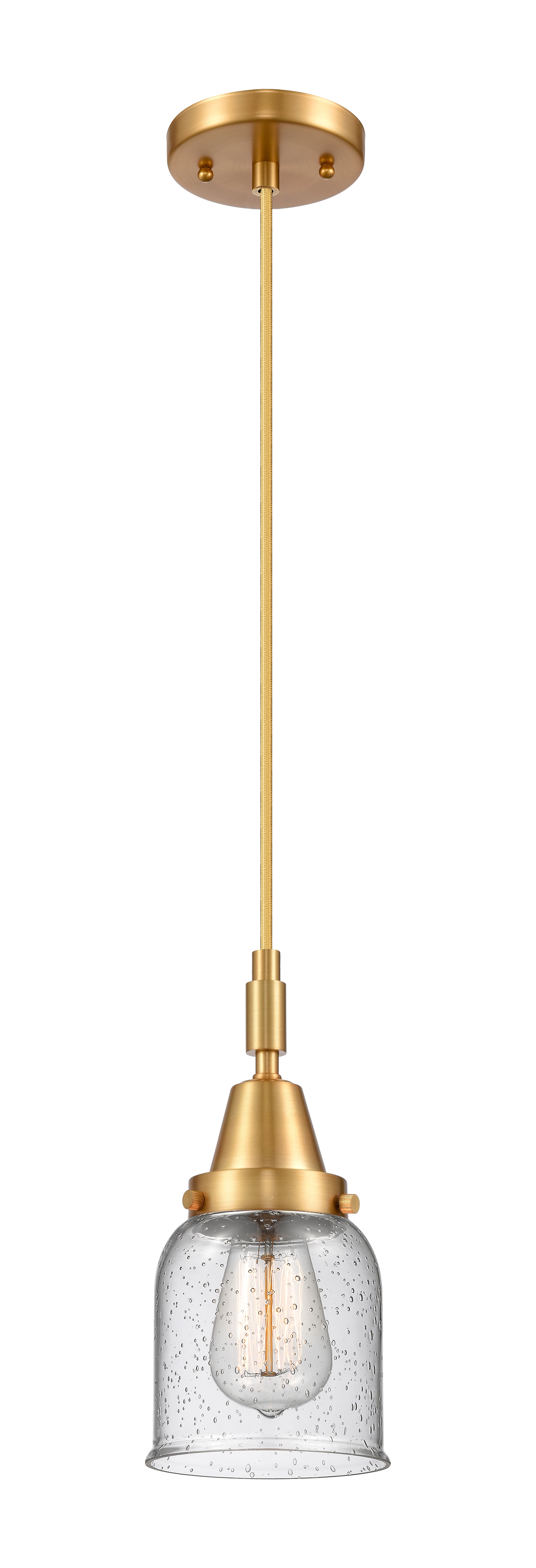 Caden Mini Pendant Antique Brass Glass