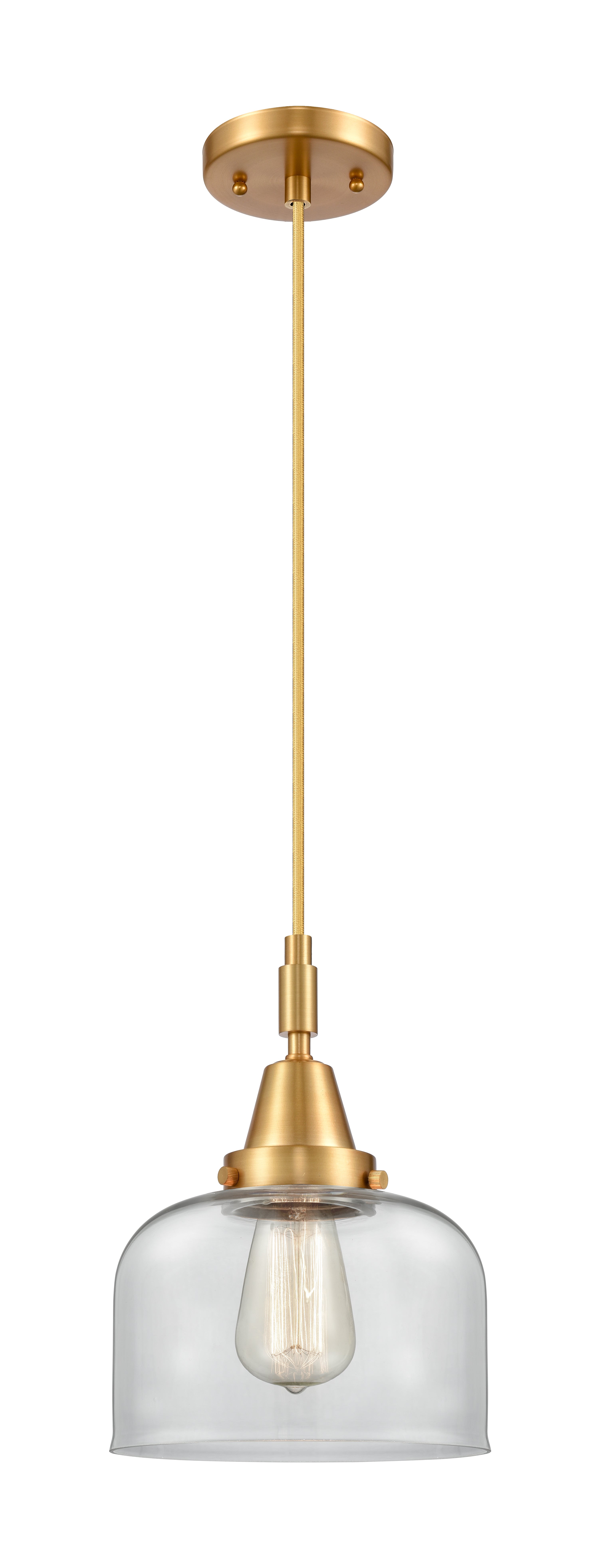 Caden Mini Pendant Antique Brass Glass Steel