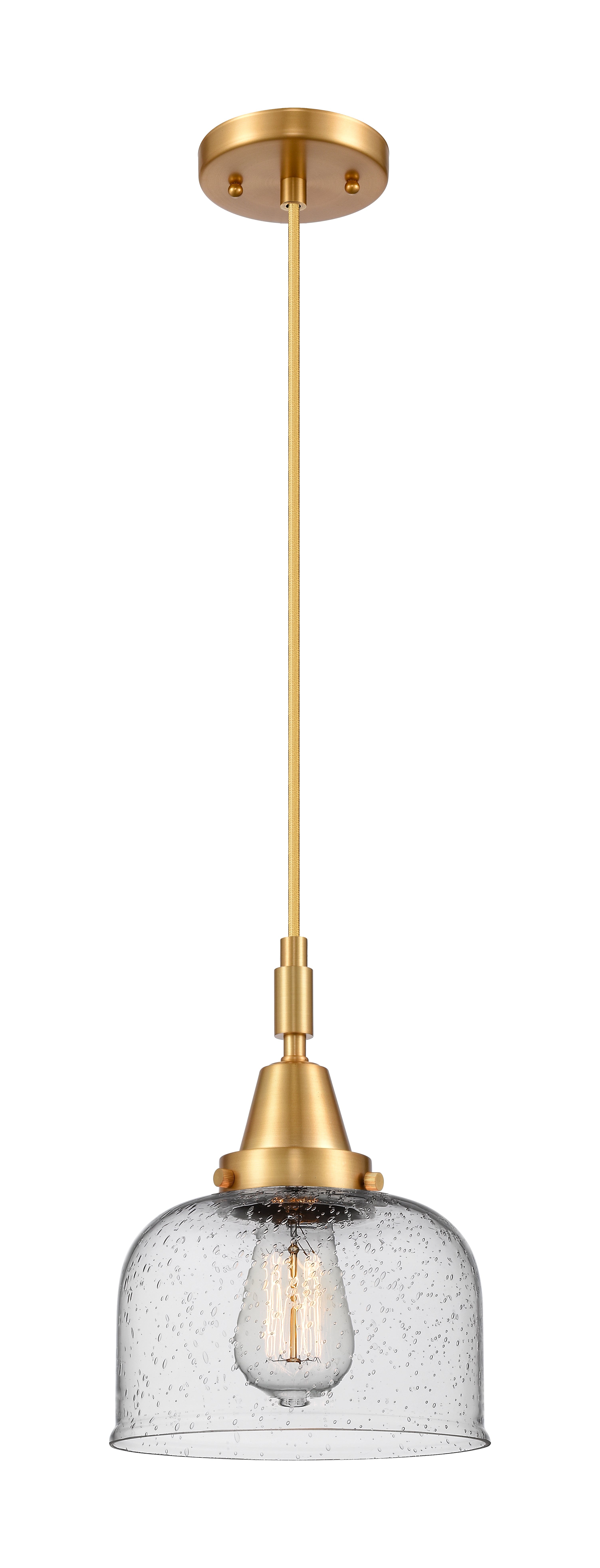 Caden Mini Pendant Antique Brass Glass Steel