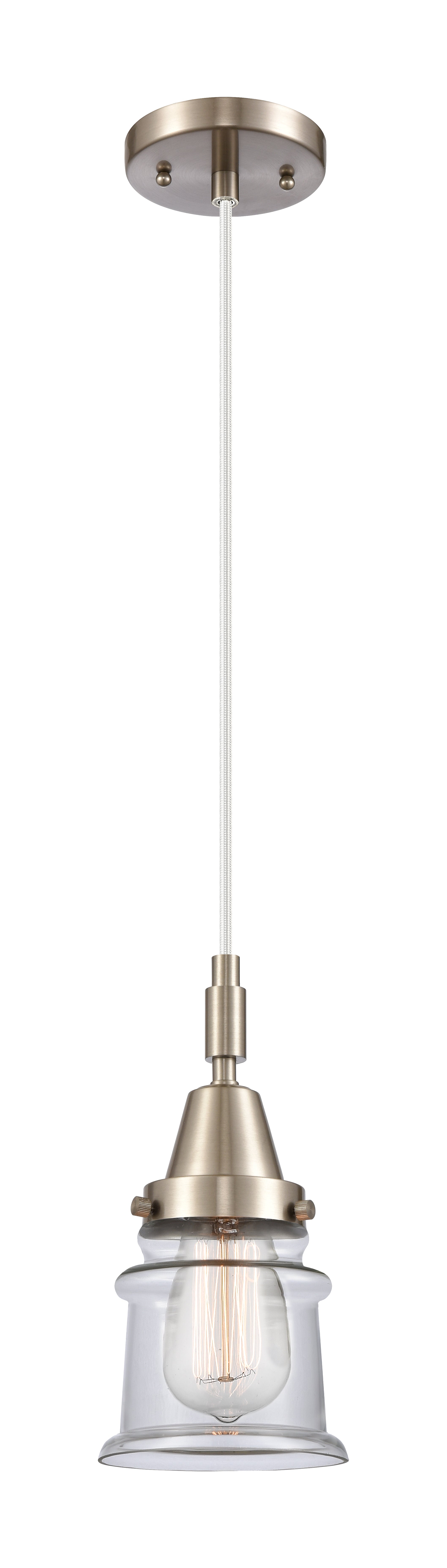 Caden Mini Pendant Glass Steel Antique Brass